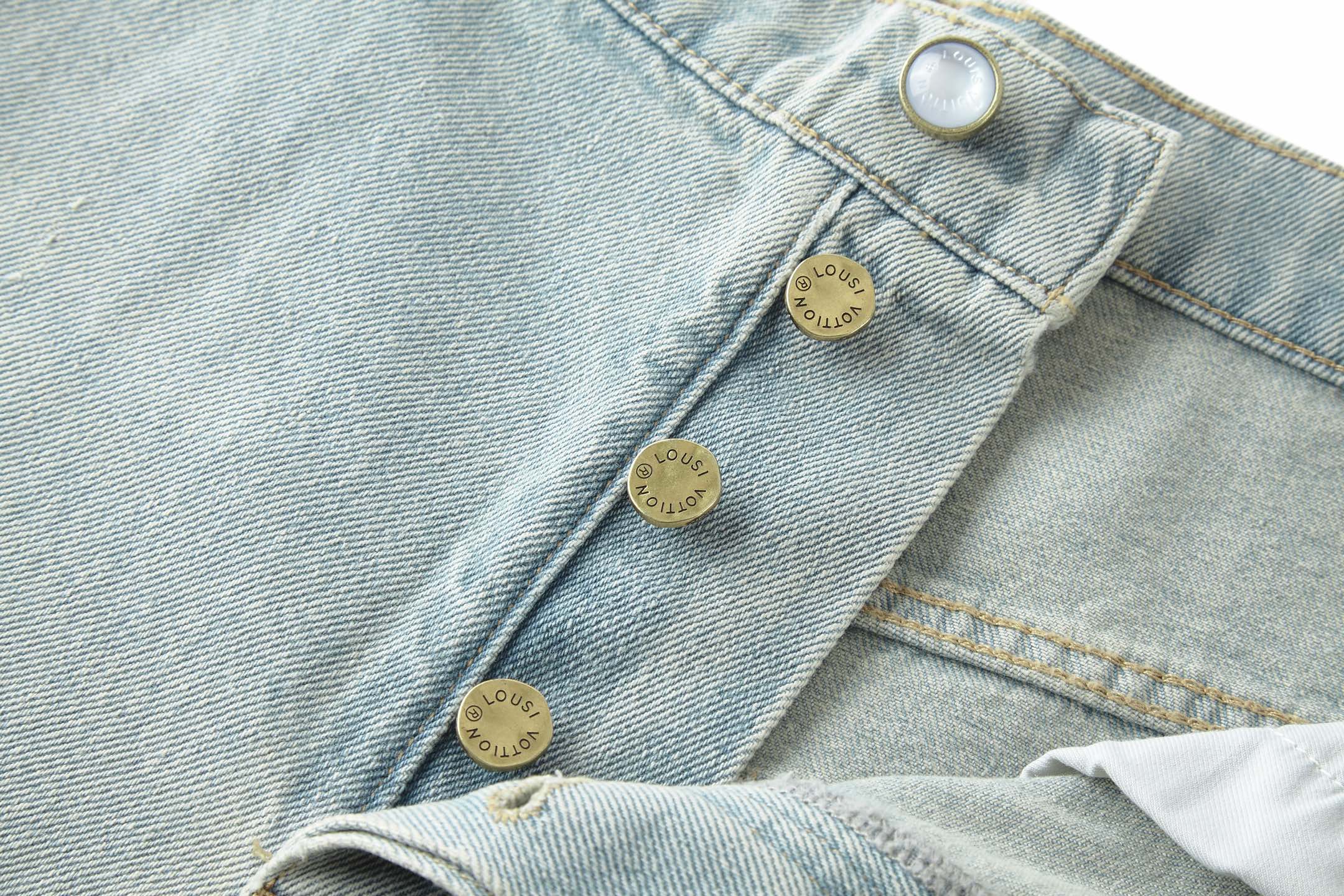 Louis Vuitton Wide Leg Denim Jeans Embroidered Patchwork Light Blue 6 i1754460741808 1660 0 4