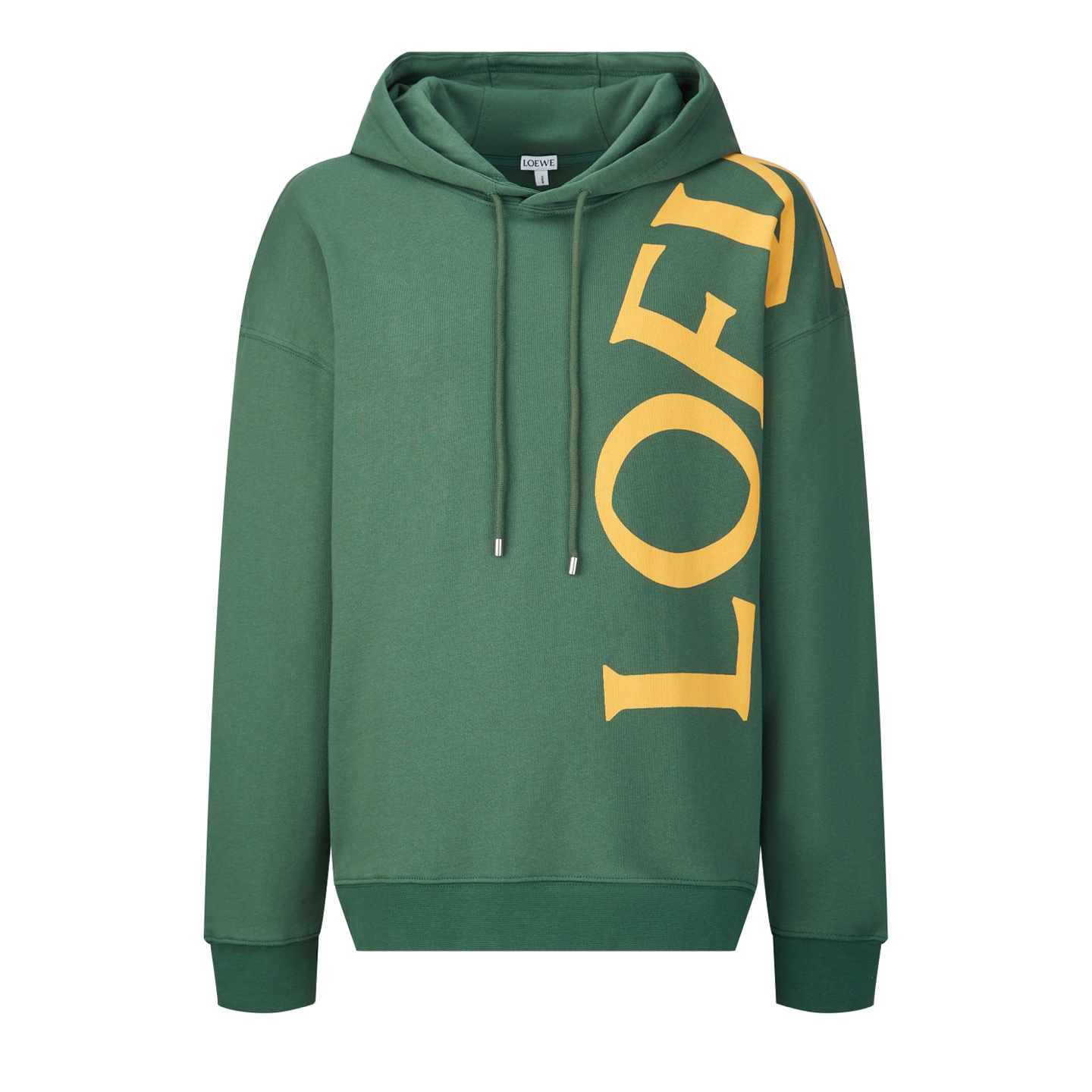 Loewe Oversized Logo Print Hoodie, Mid-Weight, Cotton Fleece Sweatshirt