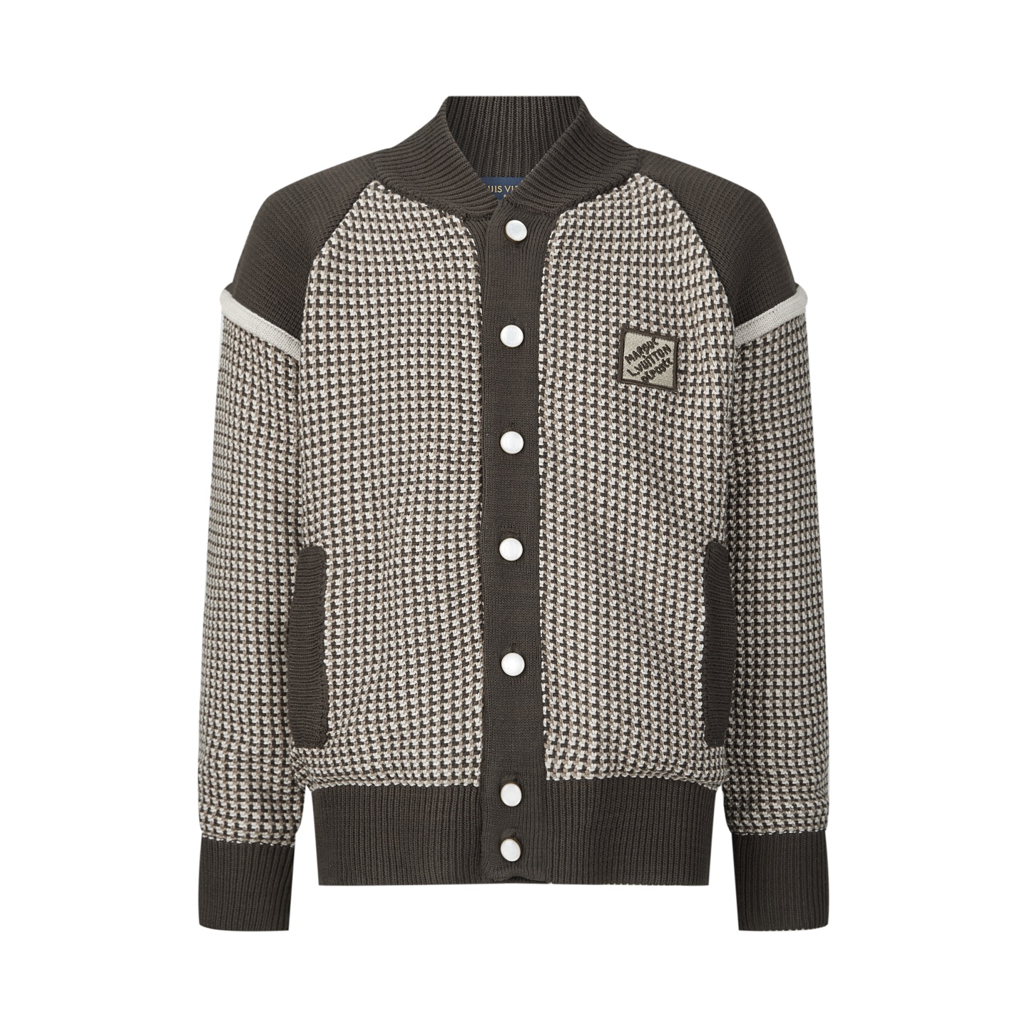 Louis Vuitton Houndstooth Wool Blend Cardigan - Stylish Knitwear Jacket 2 i1755522815539 3011 0 0