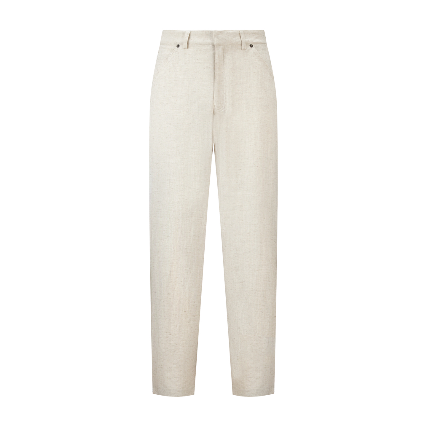 [Suministro exclusivo] Pantalón de algodón de lino Tencel con etiqueta de acero Pra pocket. La versión original fue com…