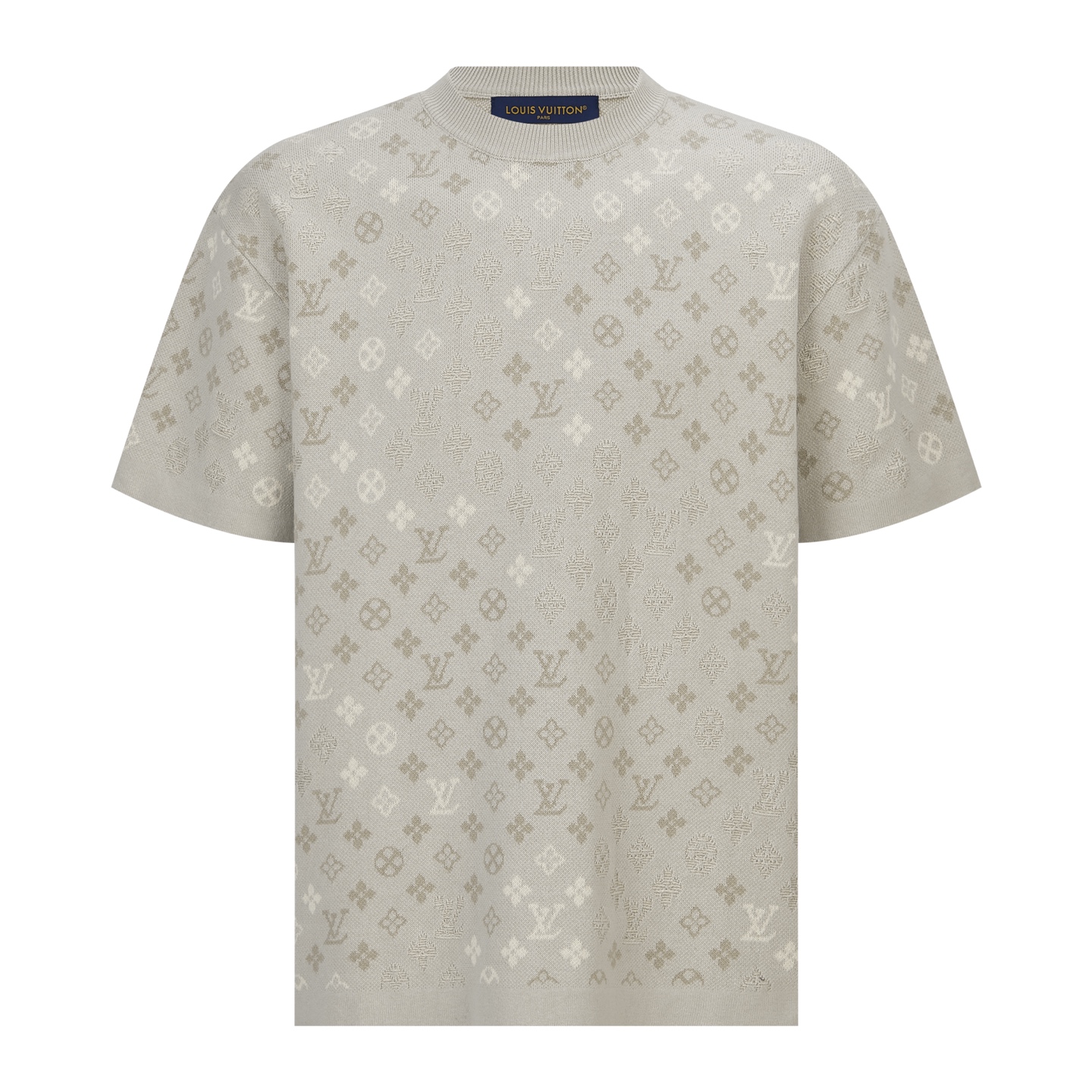 P155 Tejido de punto jacquard de ancho completo de LOUIS VUITTON de manga corta: Confeccionado en hilo de algodón 100%,…