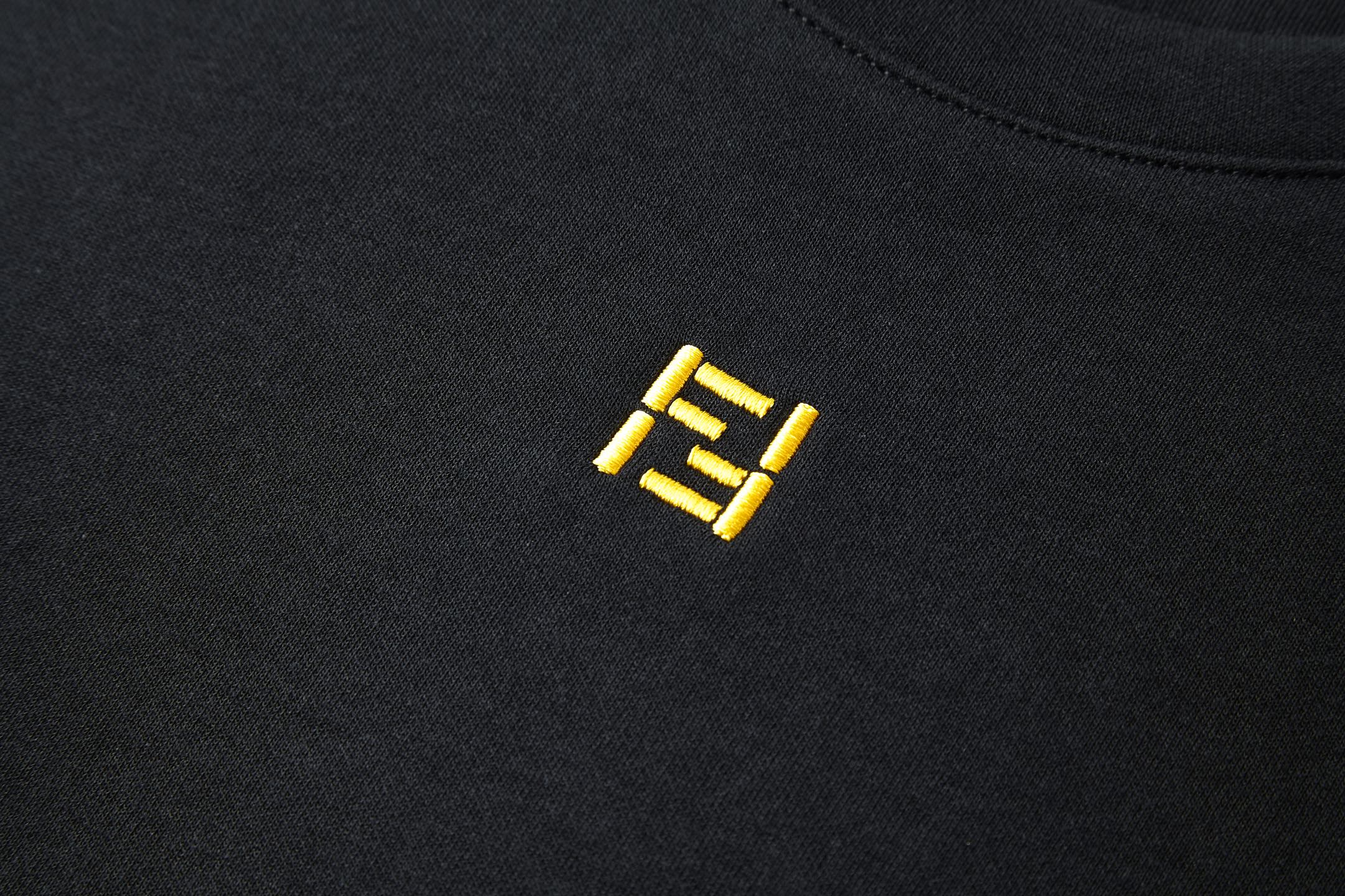 Fendi FENDI 双F刺绣标识短袖
