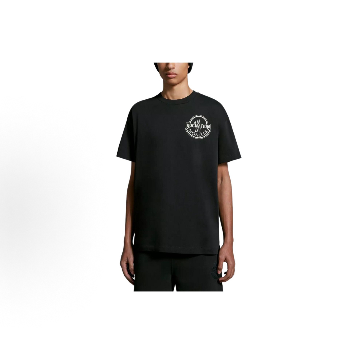 【上身图】Moncler 26SS 硅胶烫图标识短袖（黑色）