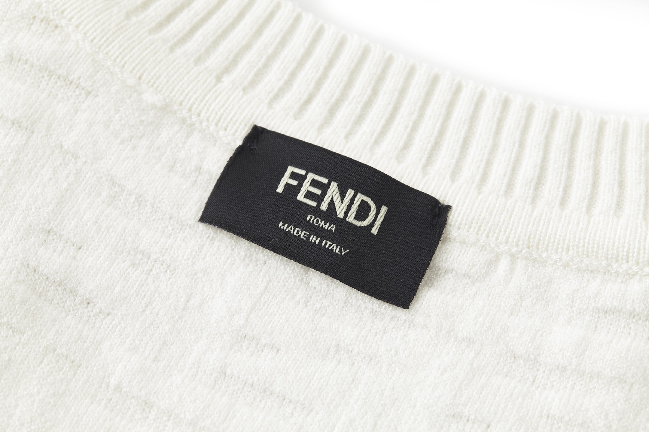 Fendi 双F提花标识针织衫