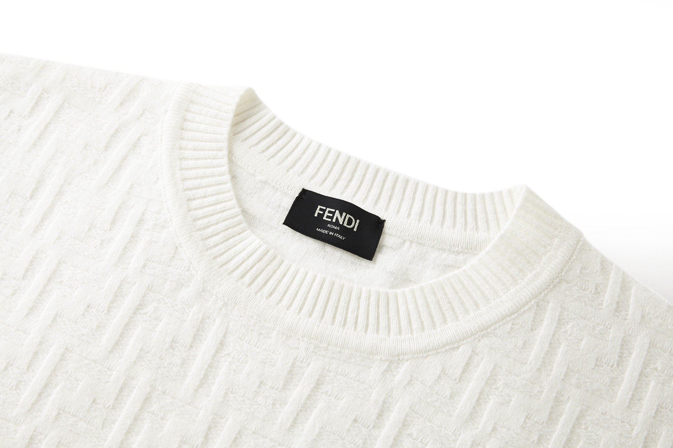 Fendi 双F提花标识针织衫