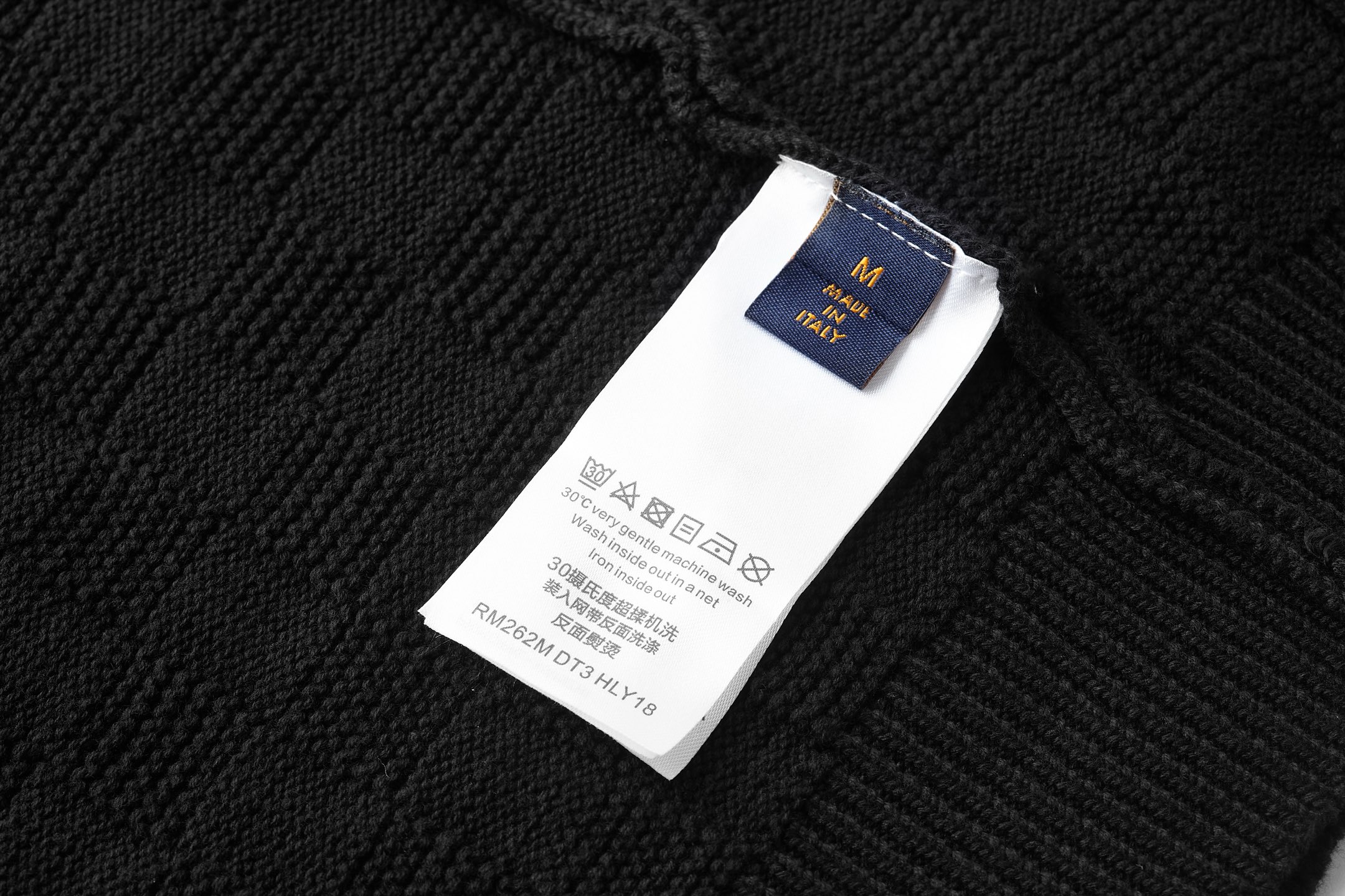 Unknown 提花刺绣标识半拉链POLO