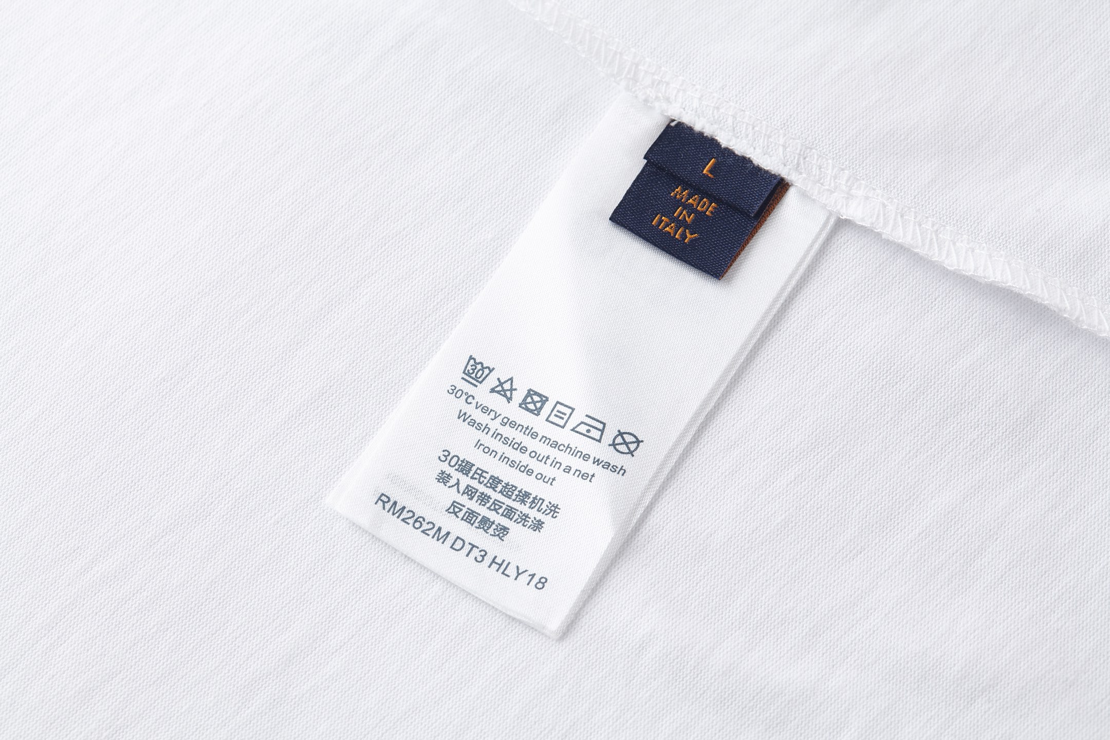 Unknown 复合染色金粉皮标短袖