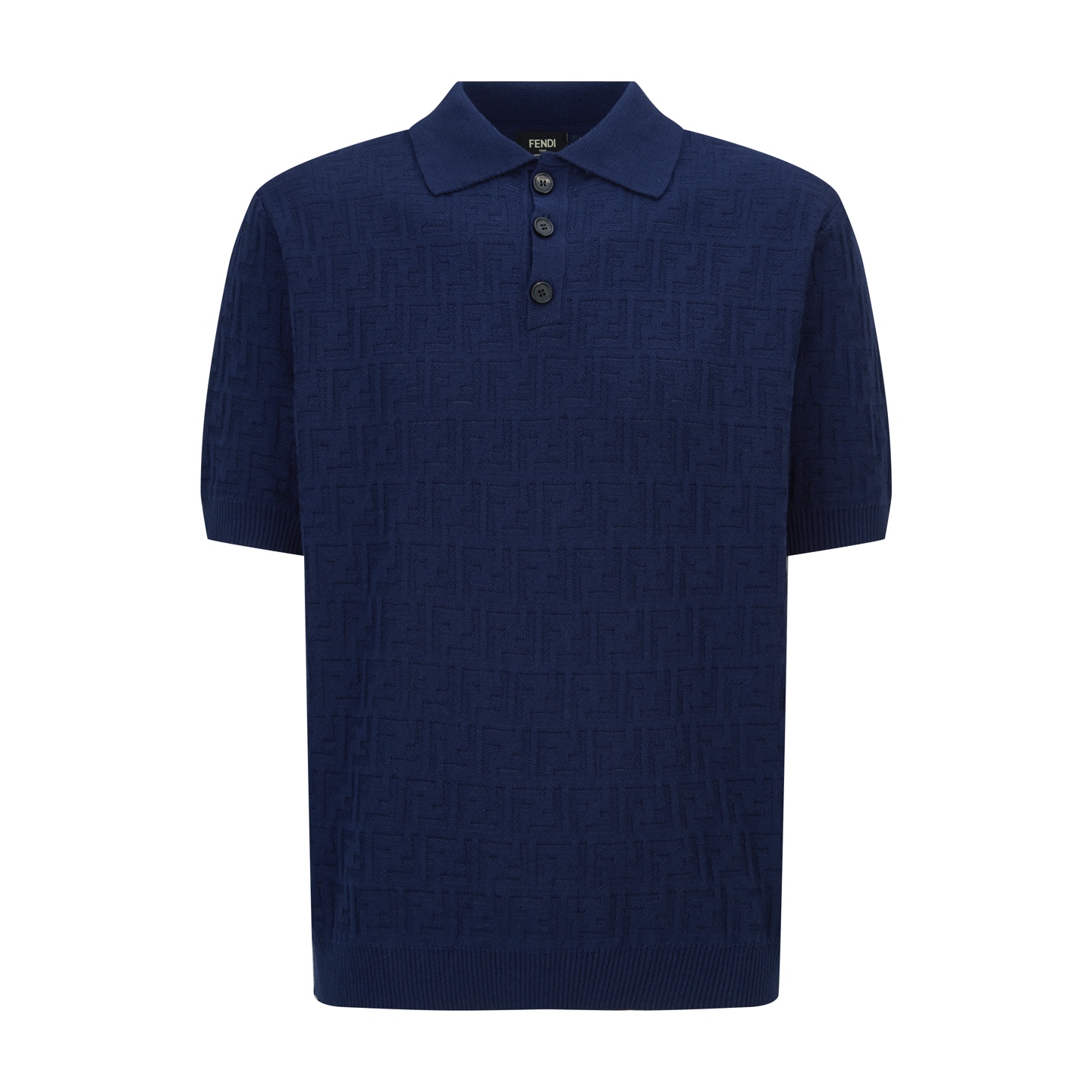 Fendi 双F提花标识针织POLO