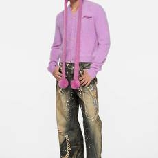 ACNE STUDIOS 印花泥染做旧牛仔裤面料:采用12盎10*7斜纹牛仔纯绵布。工艺:印花采用3D直 ACNE STUDIOS 印花泥染做旧牛仔裤面料:采用12盎10*7斜纹牛仔纯绵布。工艺:印花采用3D直