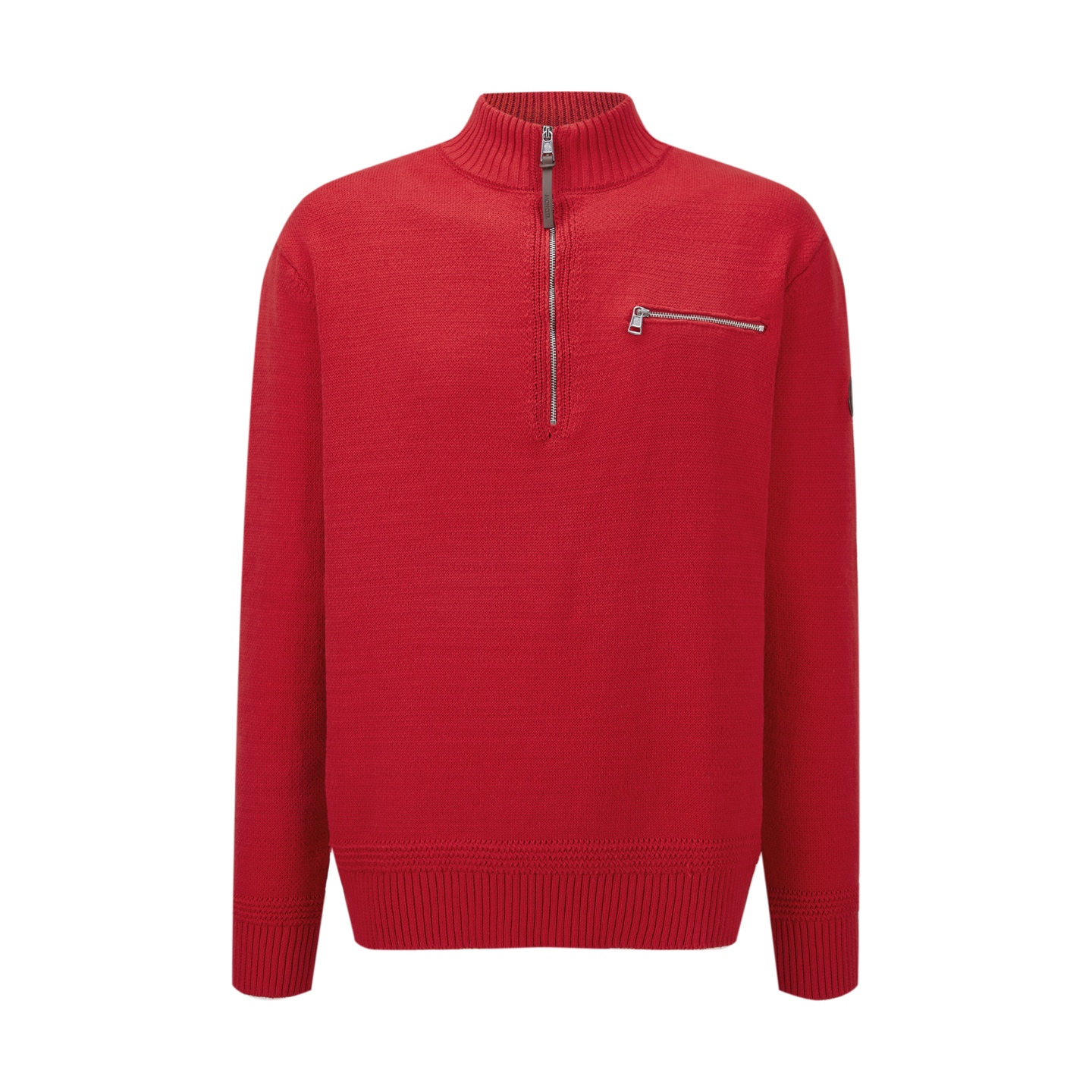 NO:947400,MONCLER masked zipper POLO sweater is made of 25% cashmere, 15% wool, 60% cotton. The accessory zipper adopts new European style zippers, the puller is electroplated in dark silver, and the brand logo is laser engraved on the surface. The accessory leather is made of cowhide composite, with the brand logo embossed on the surface. This half-zip turtleneck sweater is made of cow leather, wool and cashmere. As a casual essential item, it adds casualness and elegance to the outfit. Accessories are customized with 11 wash marks.  Accessories customized with 11 composite leather labels Accessories customized with 11 electroplated zippers Size S-M-L-X Color red Style number 86549,,Moncler,sweaters,cowhide,19860909MONCLER 蒙口拉链POLO针织衫 面料采用25山羊绒,15羊毛,60绵. 辅料拉链采用新欧款拉牙,拉头电镀暗银色,面上激光刻字品牌logo. 辅料皮采用牛皮复合,面上压花品牌标识. 这款半拉链高领毛衣采用牛皮革、羊毛和山羊绒制成,作为休闲必需单品,为穿搭增添随性与优雅气质. 辅料定制11洗水商标 辅料定制11复合皮标 辅料定制11电镀拉链 尺码S-M-L-X 颜色红 款号86549,,Moncler,sweaters,cowhide,,Men's clothing