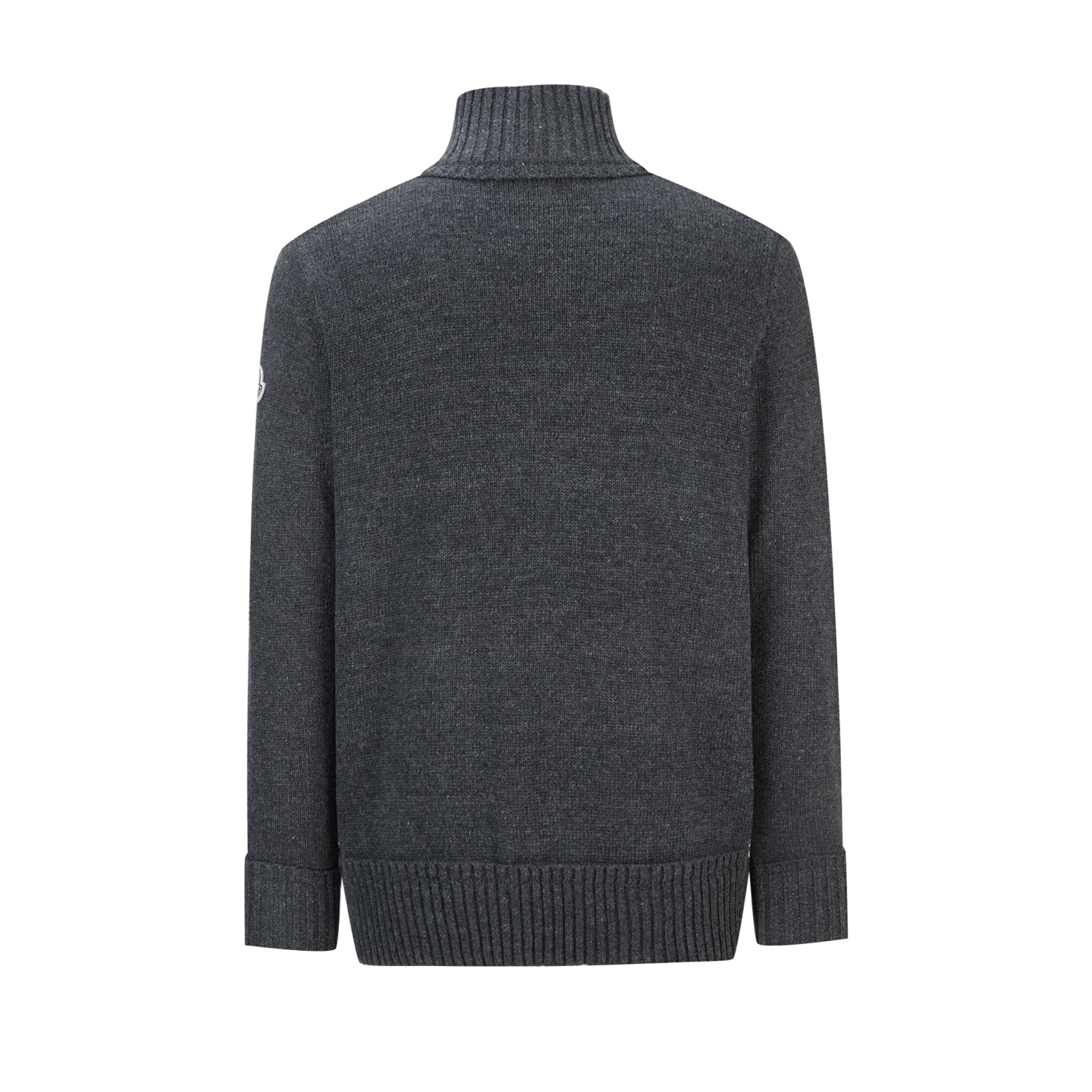 MONCLER 立领绣标拉链针织衫 面料：采用50%羊绒，20%聚酯纤维，30%绵纱。［原版定制染］ 辅料：拉链采用电镀
