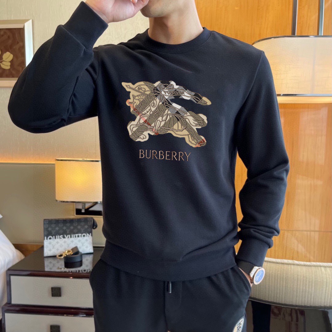 Burberry 品牌: 巴宝莉 (胖子福音) 2026ss早春最新款长袖圆领卫衣