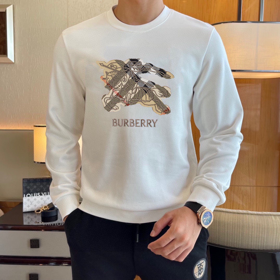 Burberry 品牌: 巴宝莉 (胖子福音) 2026ss早春最新款长袖圆领卫衣