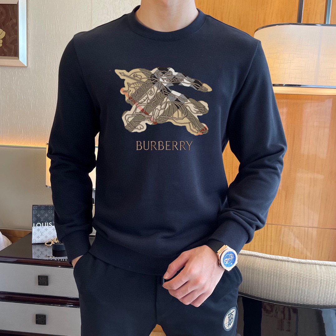 Burberry 品牌: 巴宝莉 (胖子福音) 2026ss早春最新款长袖圆领卫衣