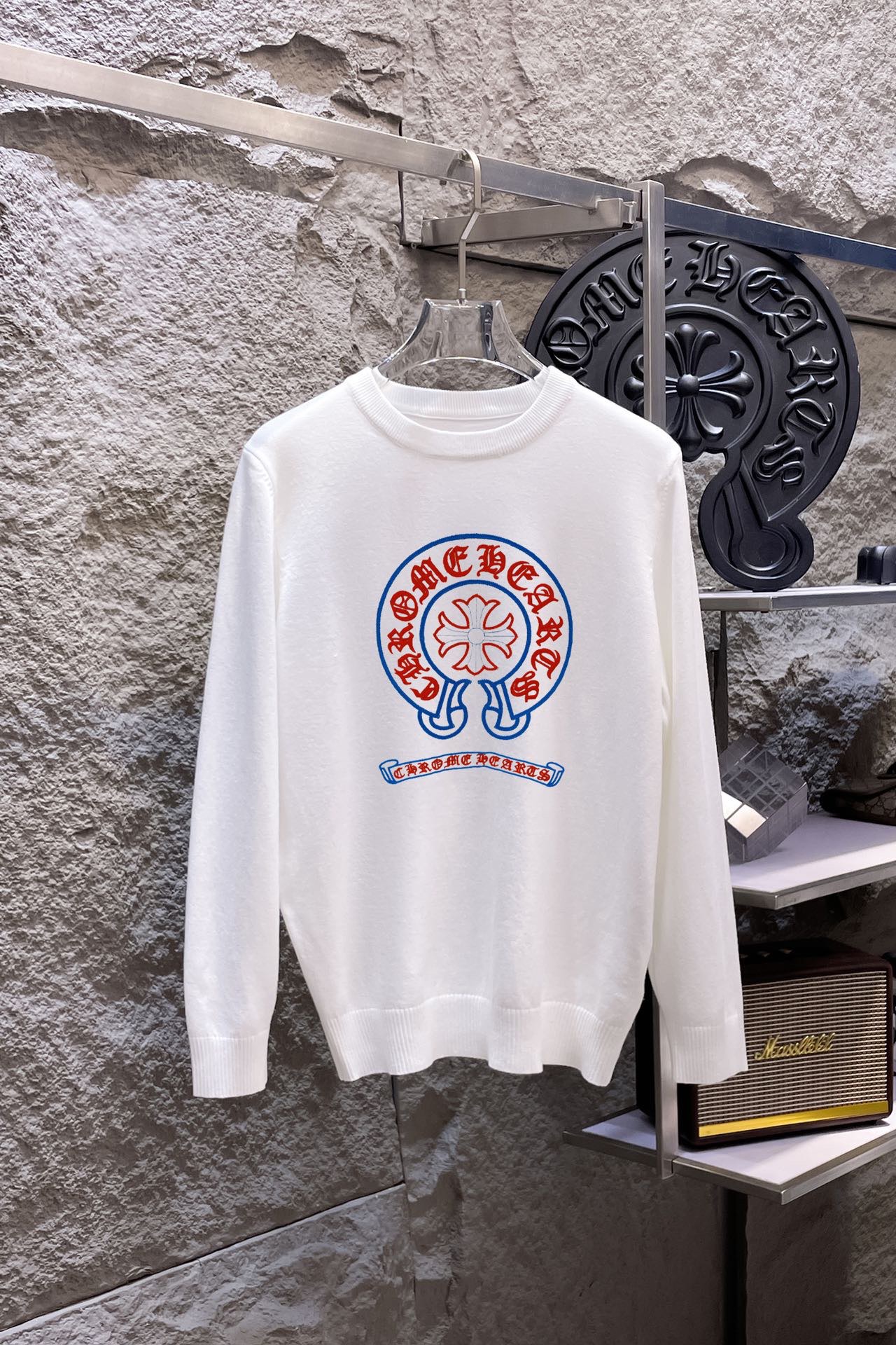 Chrome Hearts 品牌：克罗心 圆领套头羊毛衫 全品相 羊毛混纺面料 2026最新款 黄金比例 修身款软黄金 百搭实用型的单品