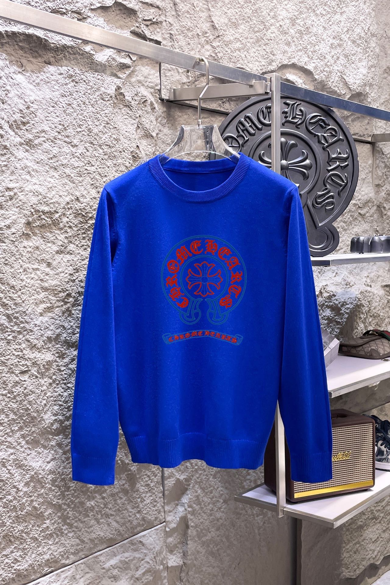 Chrome Hearts 品牌：克罗心 圆领套头羊毛衫 全品相 羊毛混纺面料 2026最新款 黄金比例 修身款软黄金 百搭实用型的单品
