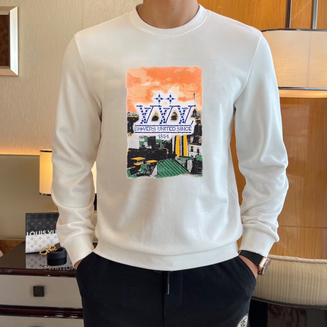 P100 Marca: LV (Fat Man Gospel) 2026ss última sudadera de manga larga y cuello redondo a principios de primavera, a la …