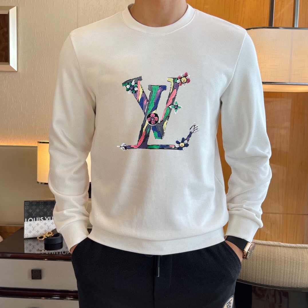 P100 Marca: LV (Fat Man Gospel) 2026ss última sudadera de manga larga y cuello redondo a principios de primavera, a la …
