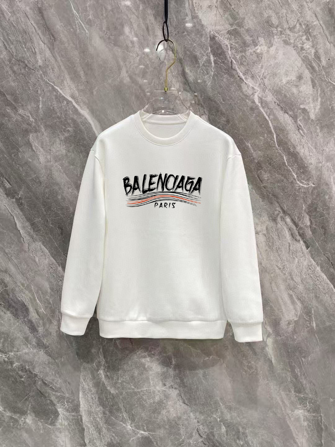 P100 Marca: Balenciaga (Fat Man Gospel) 2026ss última sudadera de manga larga y cuello redondo a principios de primaver…
