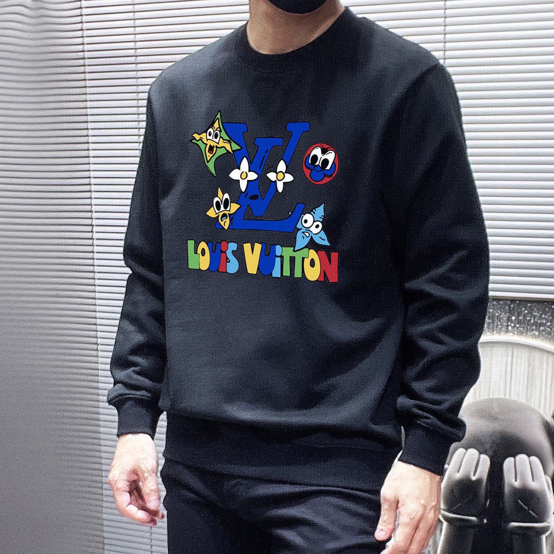 P100 Marca: LV (Fat Man Gospel) 2026ss última sudadera de manga larga y cuello redondo a principios de primavera, a la …