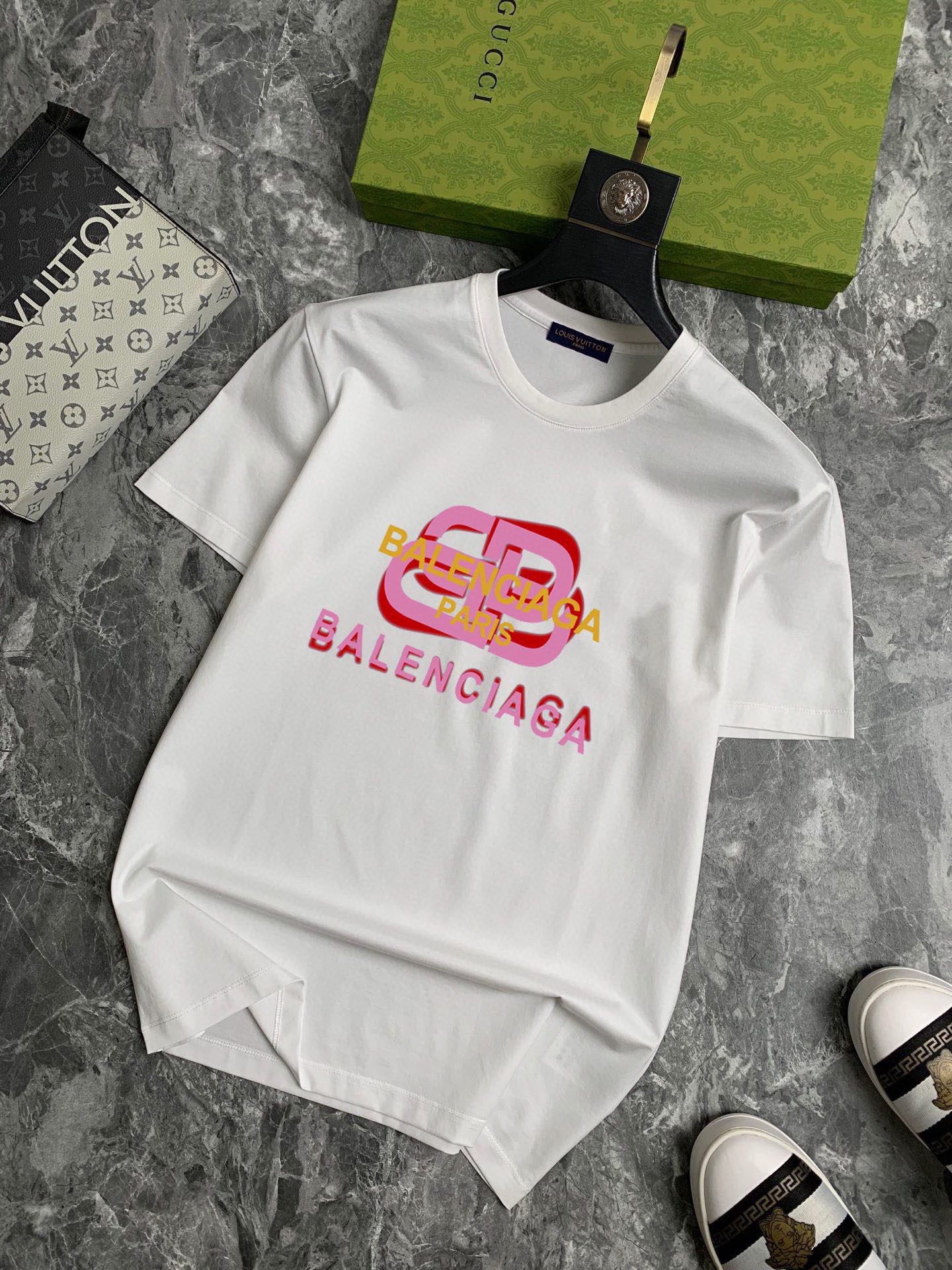 Balenciaga 品牌： 巴黎世家 (胖子福音) 男士休闲短袖T恤 2026春夏新品