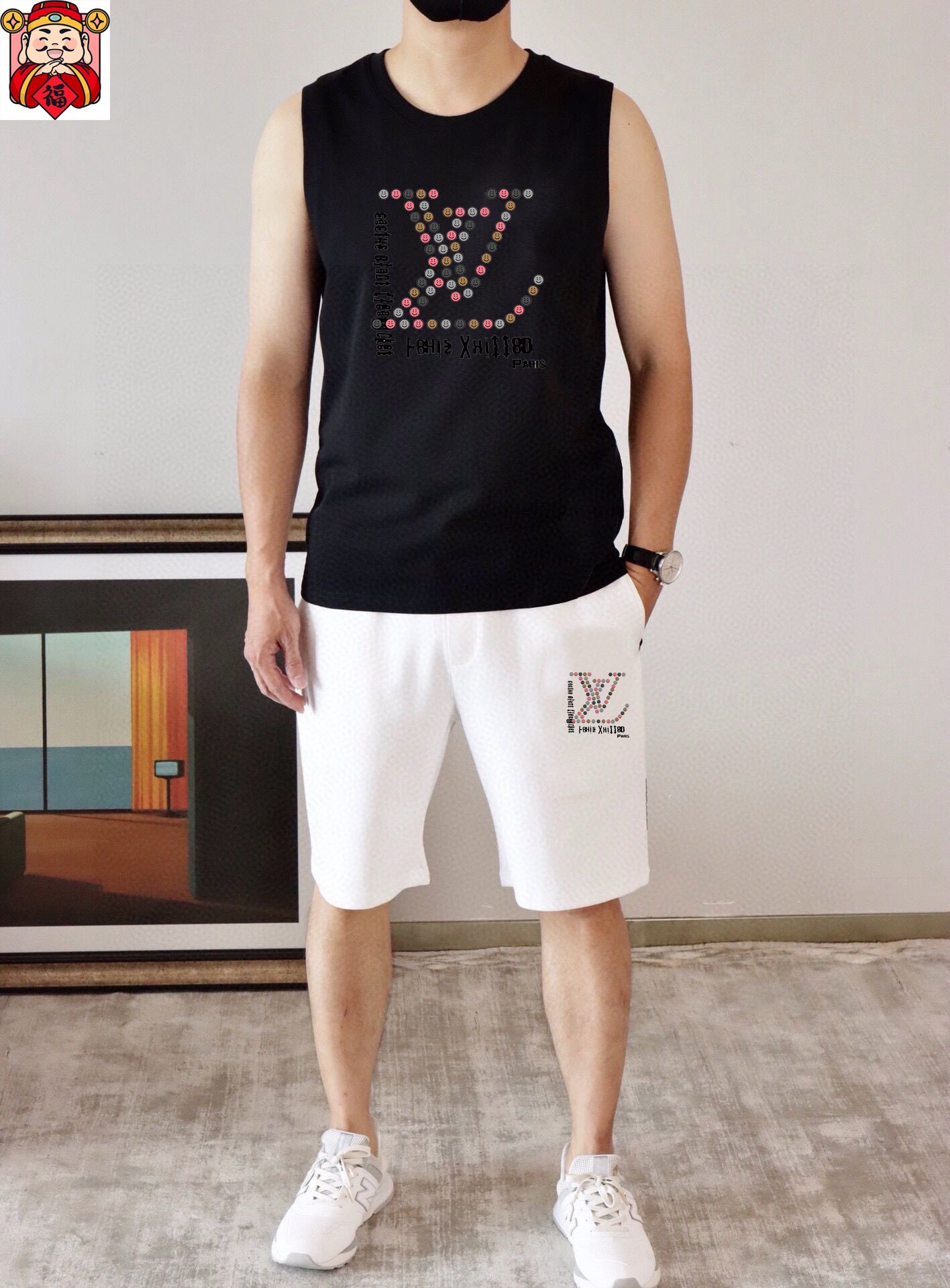 P120 Marca: LV 2026 nueva colección de verano, conjunto de chaleco, estilo clásico y simple, cualquiera puede usarlo fá…