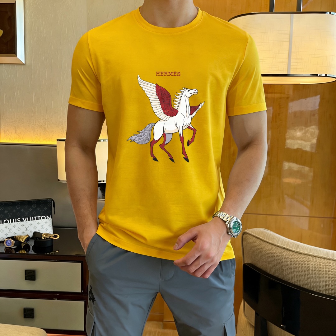 Hermès 品牌： 爱马仕 (胖子福音) 男士休闲短袖T恤 2026春夏新品