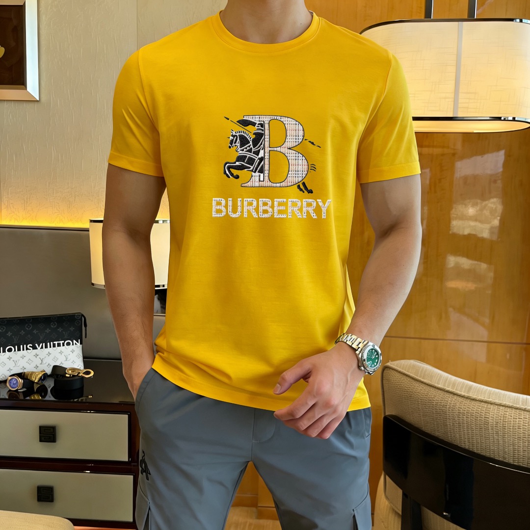 Burberry 品牌： 巴宝莉 (胖子福音) 男士休闲短袖T恤 2026春夏新品