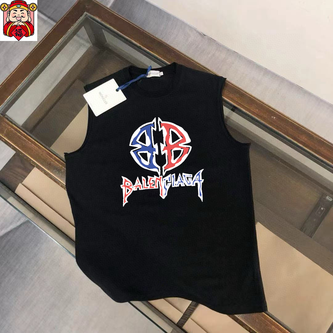 Balenciaga 品牌：巴黎世家 2026夏季新品背心T袖 简约款式 任何人都可以轻松驾驶 进口定制丝光棉面料 手软舒适有型 吸汗透气