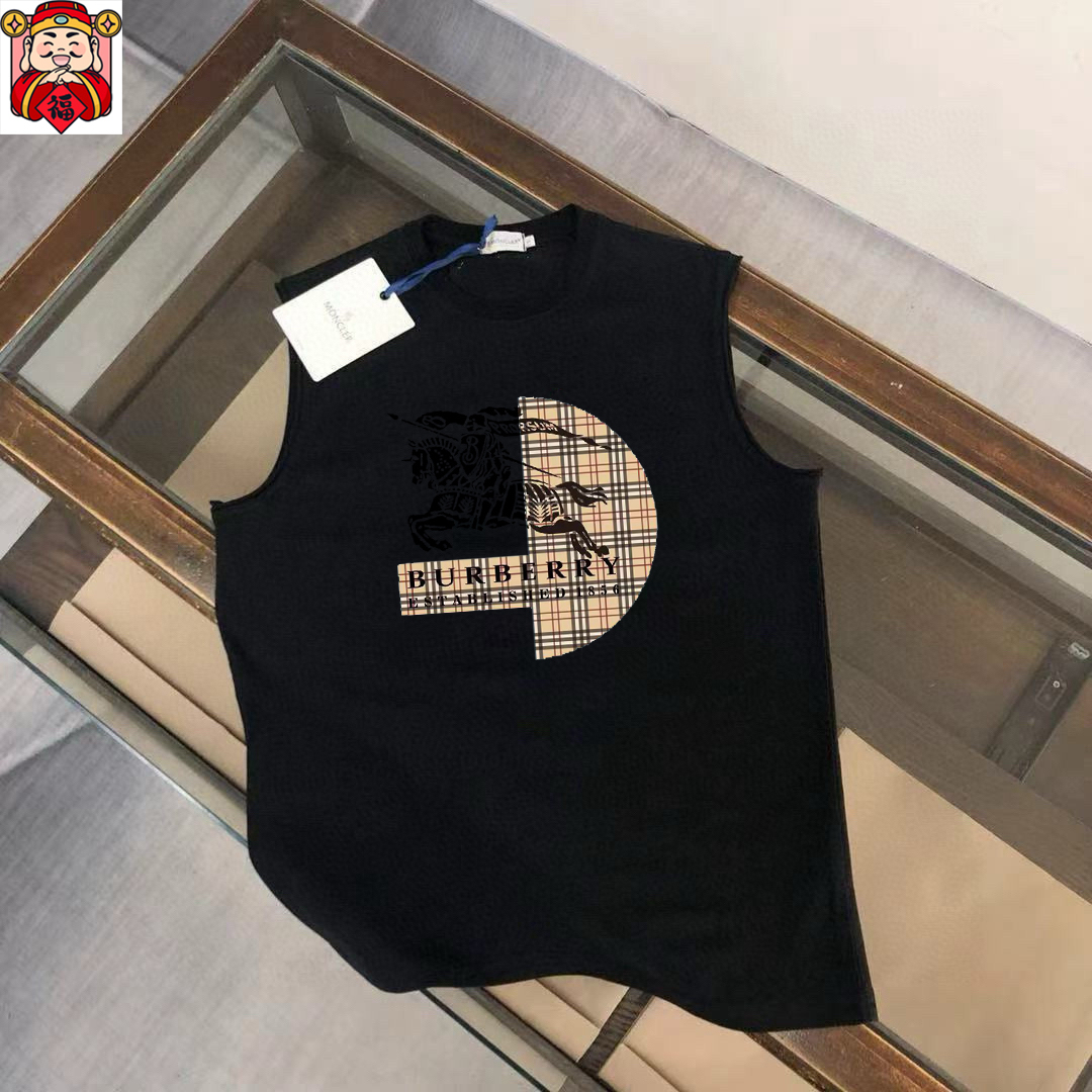 Burberry 品牌：巴宝莉 2026夏季新品背心T袖 简约款式 任何人都可以轻松驾驶 进口定制丝光棉面料 手软舒适有型 吸汗透气