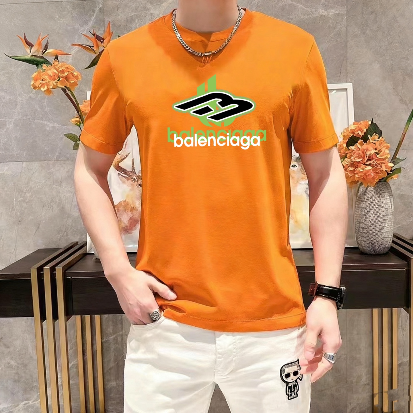 Balenciaga 品牌： 巴黎世家 (胖子福音) 男士休闲短袖T恤 2026春夏新品