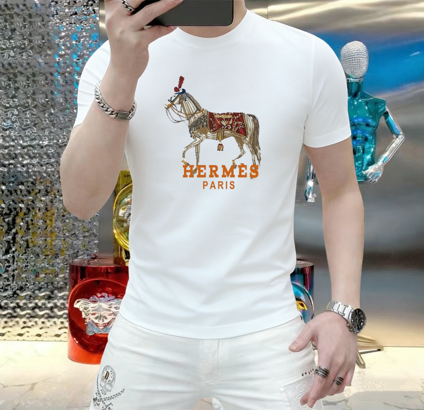Hermès 品牌： 爱马仕 (胖子福音) 男士休闲短袖T恤 2026春夏新品