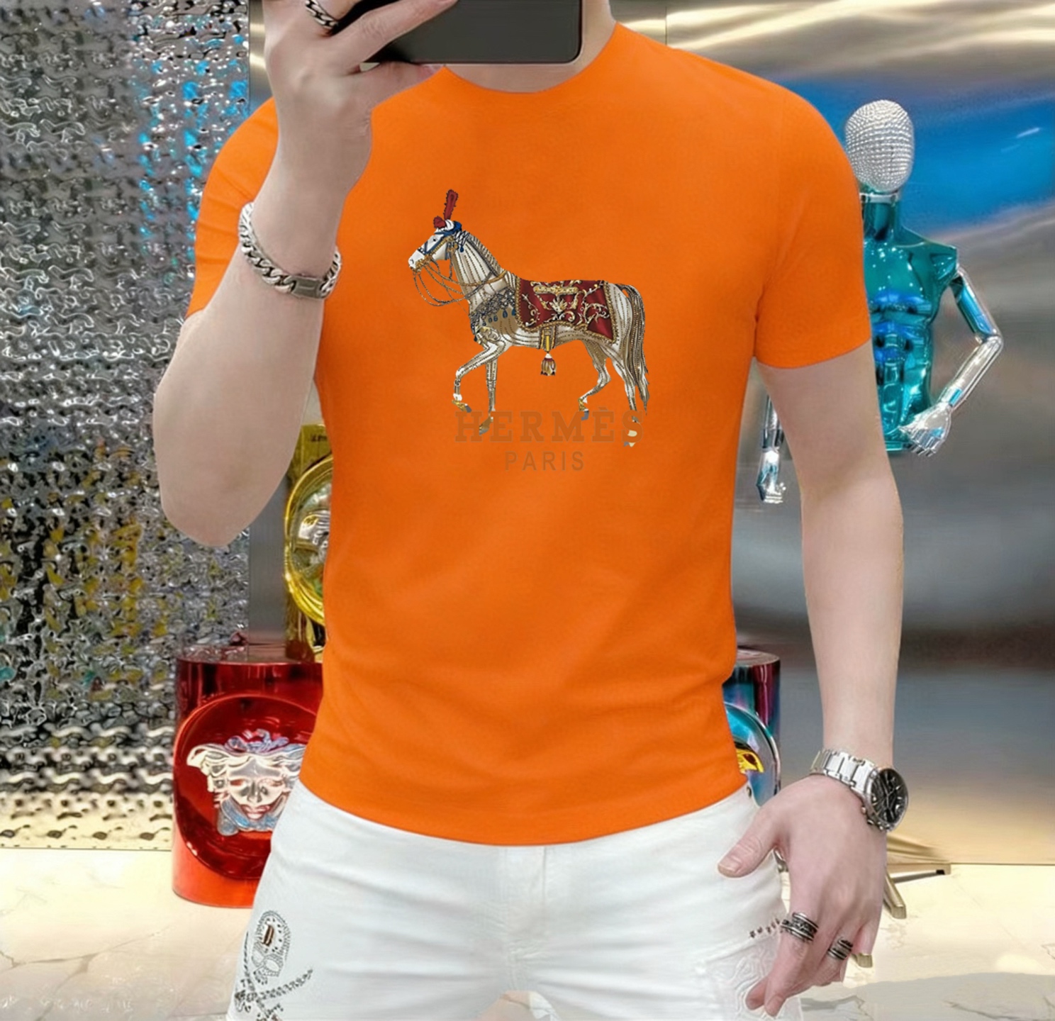 Hermès 品牌： 爱马仕 (胖子福音) 男士休闲短袖T恤 2026春夏新品