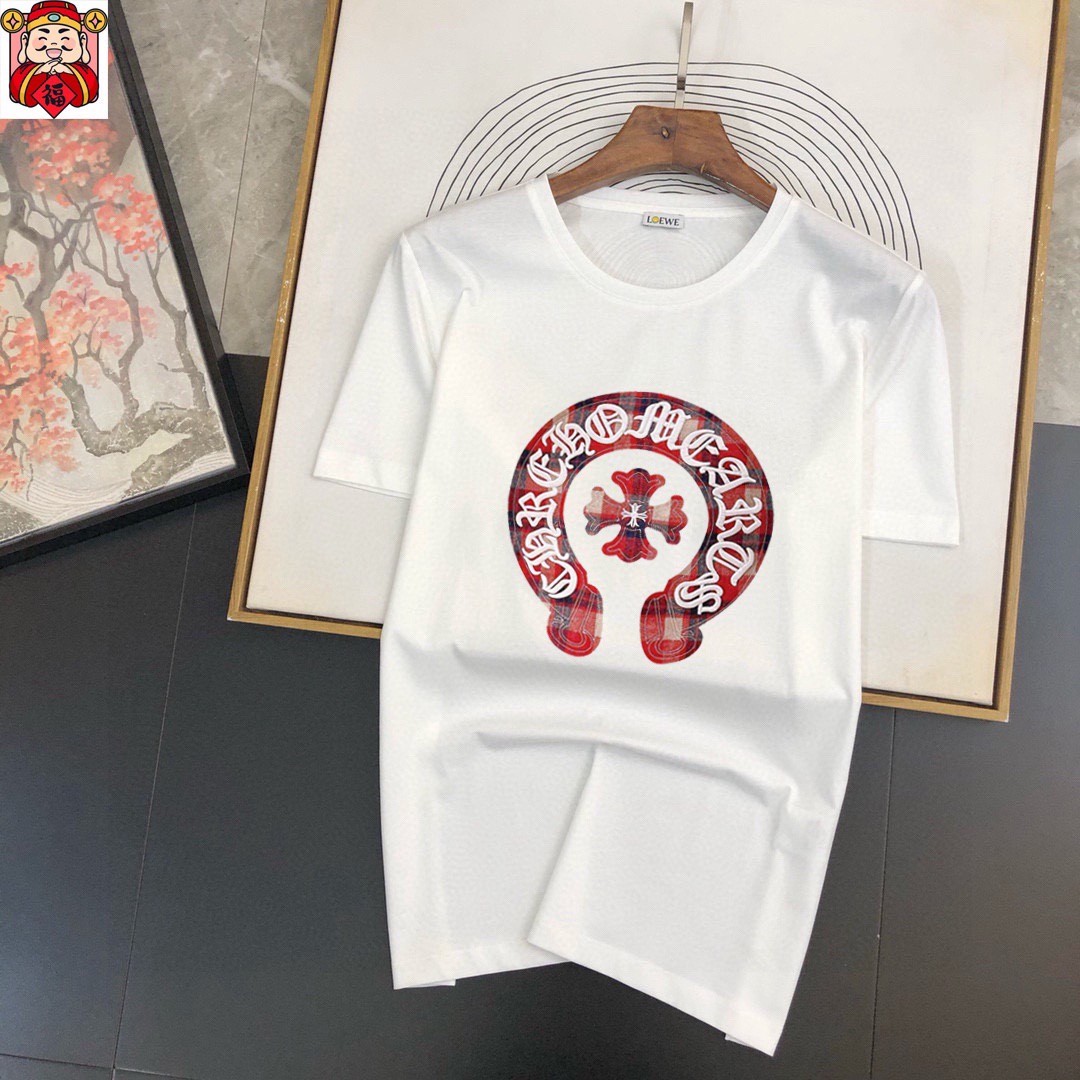 Chrome Hearts 品牌： 克罗心 (胖子福音) 男士休闲短袖T恤 2026春夏新品