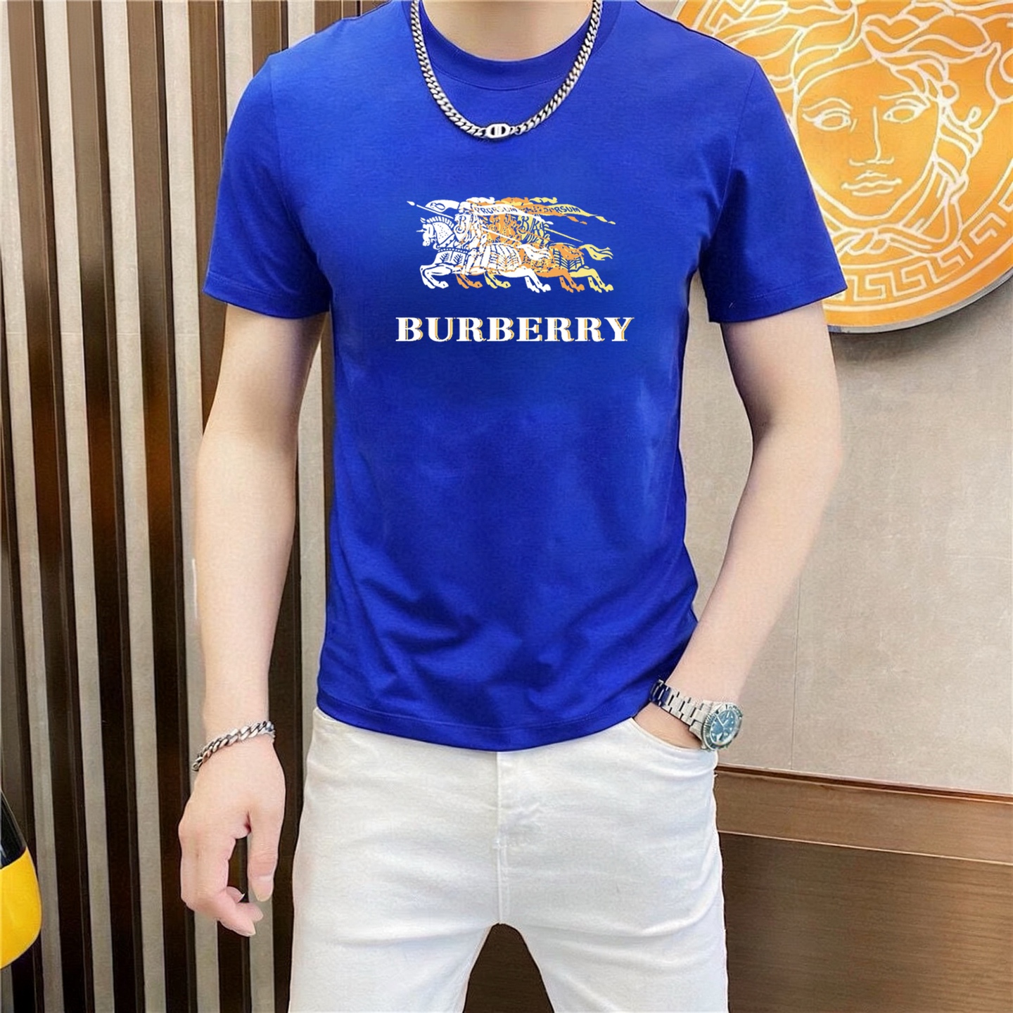 Burberry 品牌： 巴宝莉 (胖子福音) 男士休闲短袖T恤 2026春夏新品