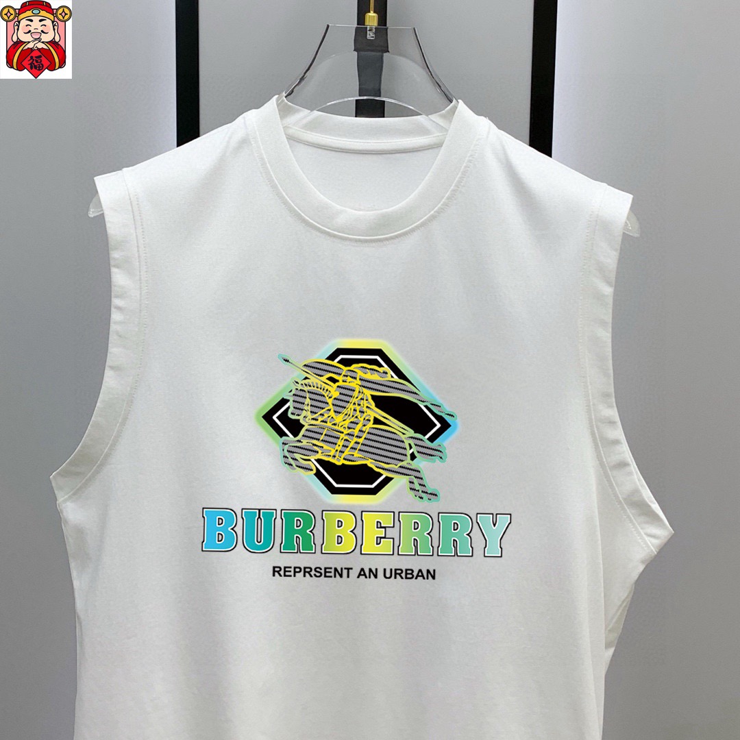 Burberry 品牌：巴宝莉 2026夏季新品背心T袖 简约款式 任何人都可以轻松驾驶 进口定制丝光棉面料 手软舒适有型 吸汗透气