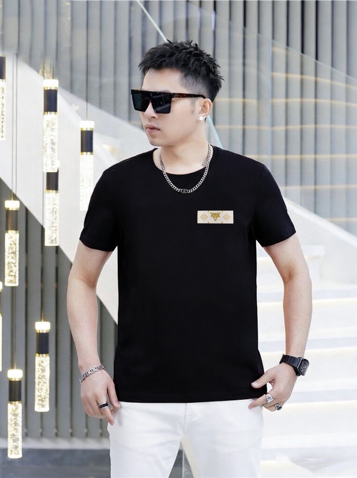 Louis Vuitton 品牌： LV (胖子福音) 男士休闲短袖T恤 2026春夏新品