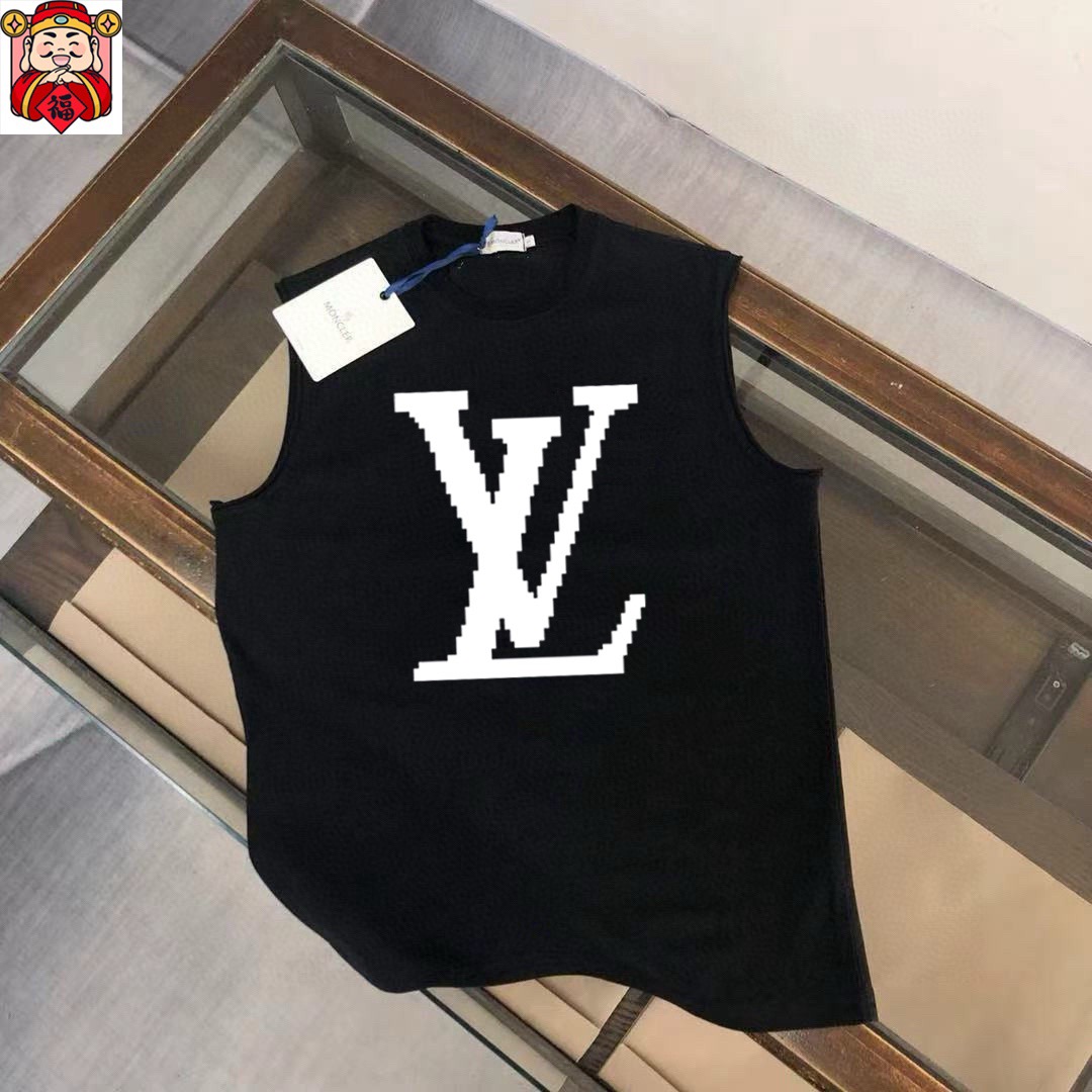 Unknown 品牌：LV 2026夏季新品背心T袖 简约款式 任何人都可以轻松驾驶 进口定制丝光棉面料 手软舒适有型 吸汗透气