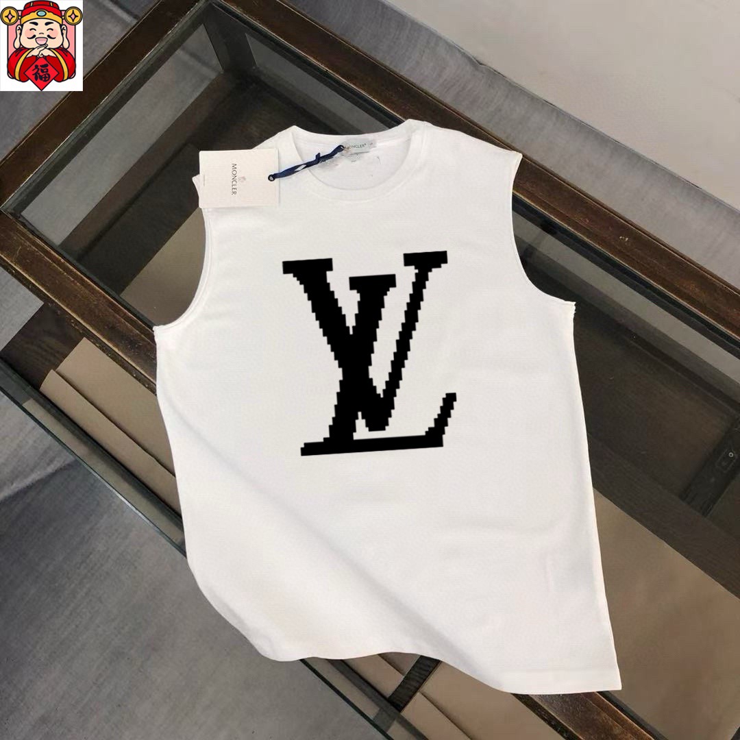 Unknown 品牌：LV 2026夏季新品背心T袖 简约款式 任何人都可以轻松驾驶 进口定制丝光棉面料 手软舒适有型 吸汗透气