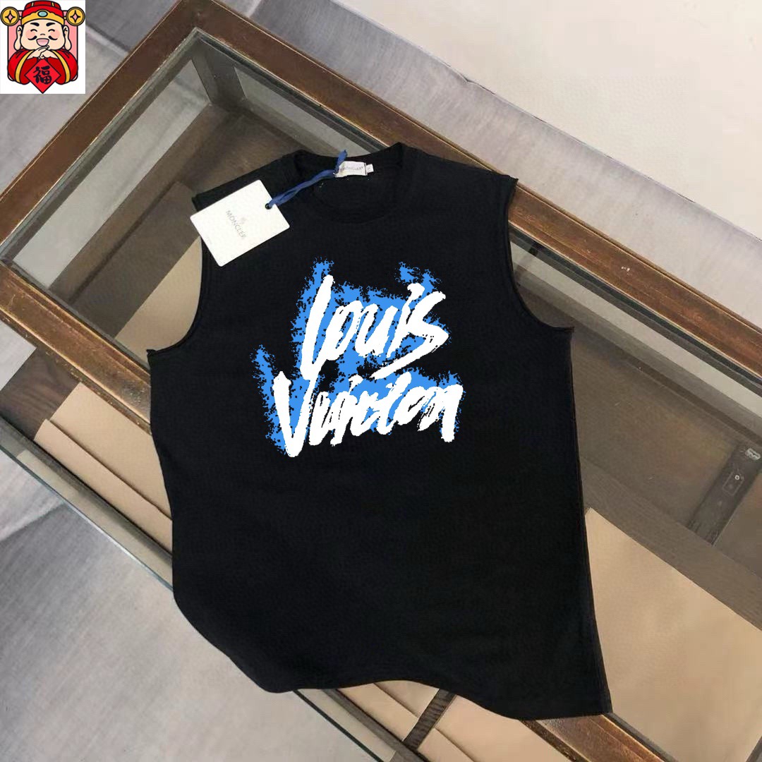 Unknown 品牌：LV 2026夏季新品背心T袖 简约款式 任何人都可以轻松驾驶 进口定制丝光棉面料 手软舒适有型 吸汗透气