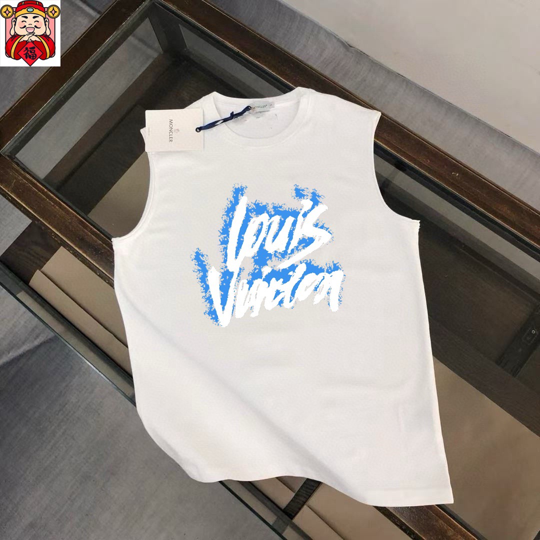 Unknown 品牌：LV 2026夏季新品背心T袖 简约款式 任何人都可以轻松驾驶 进口定制丝光棉面料 手软舒适有型 吸汗透气