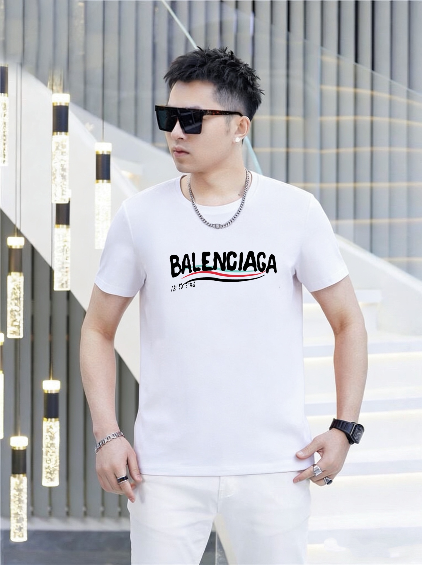 Balenciaga 品牌： 巴黎世家 (胖子福音) 男士休闲短袖T恤 2026春夏新品