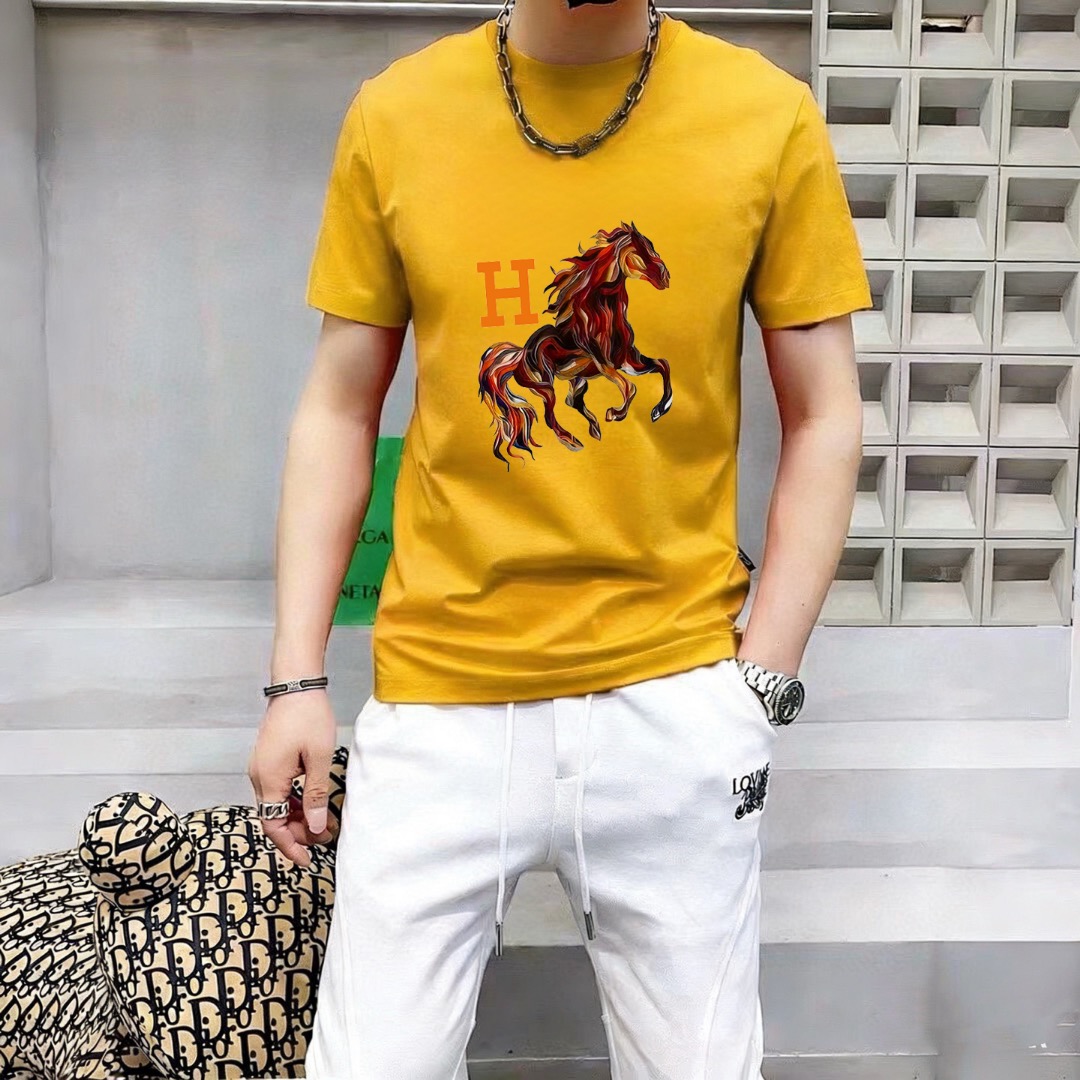 Hermès 品牌： 爱马仕 (胖子福音) 男士休闲短袖T恤 2026春夏新品