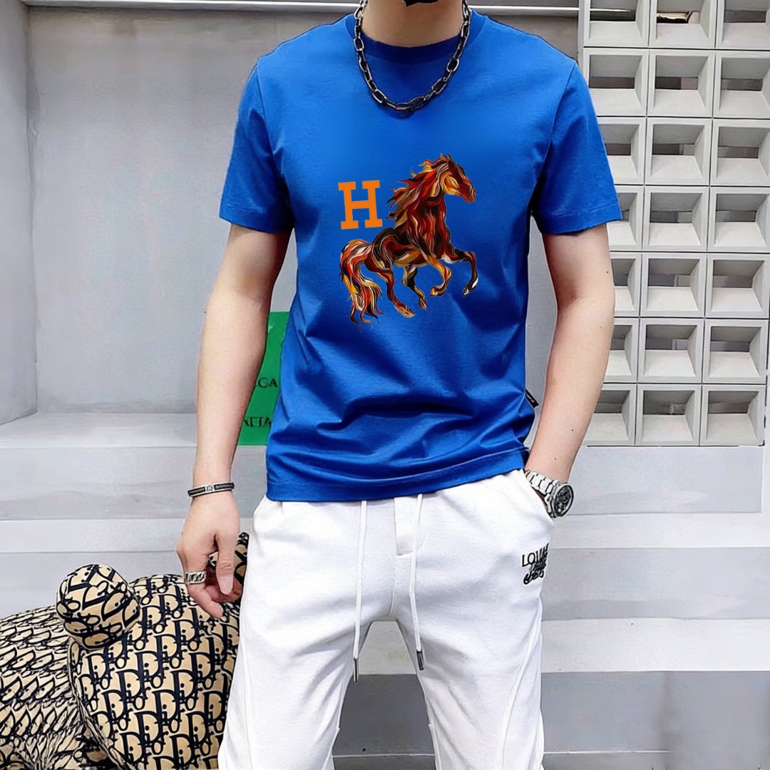 Hermès 品牌： 爱马仕 (胖子福音) 男士休闲短袖T恤 2026春夏新品