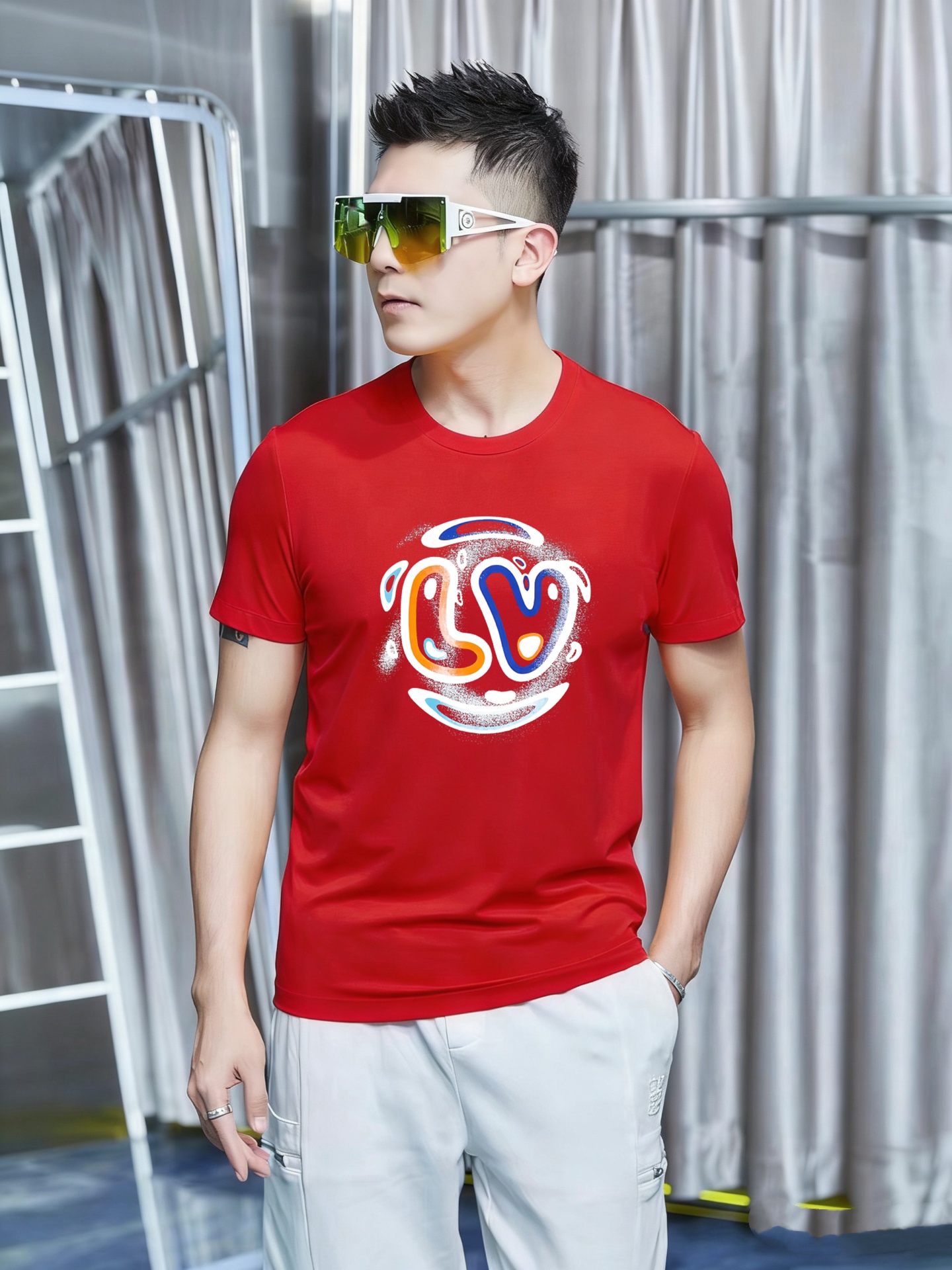 Louis Vuitton 品牌： LV (胖子福音) 男士休闲短袖T恤 2026春夏新品