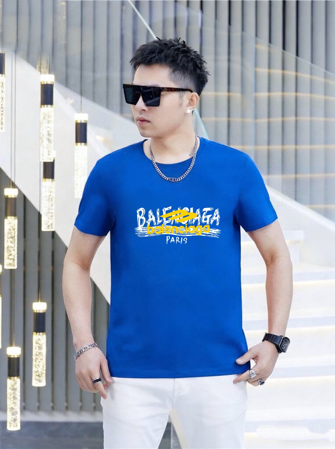 Balenciaga 品牌： 巴黎世家 (胖子福音) 男士休闲短袖T恤 2026春夏新品