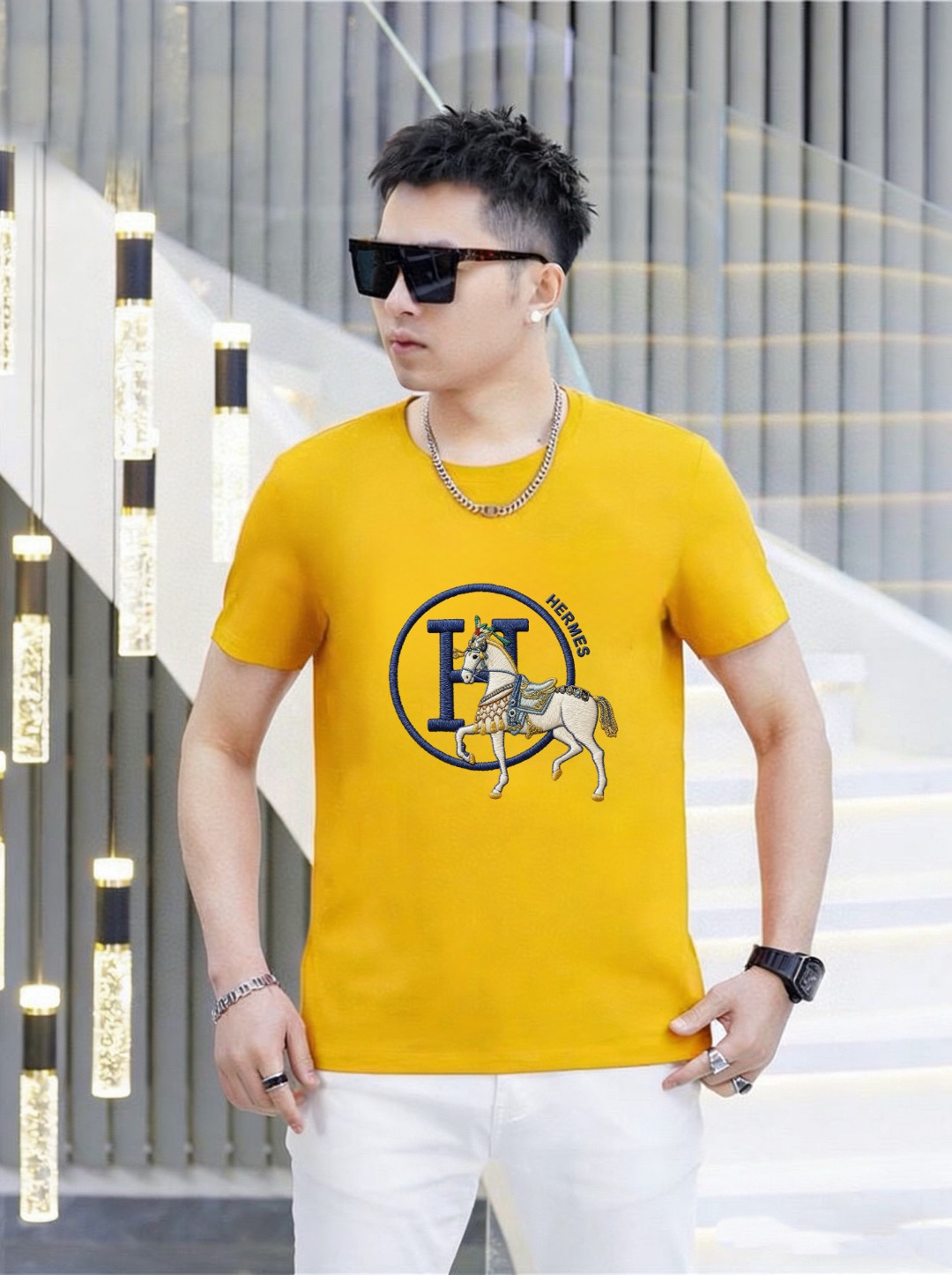 Hermès 品牌： 爱马仕 (胖子福音) 男士休闲短袖T恤 2026春夏新品