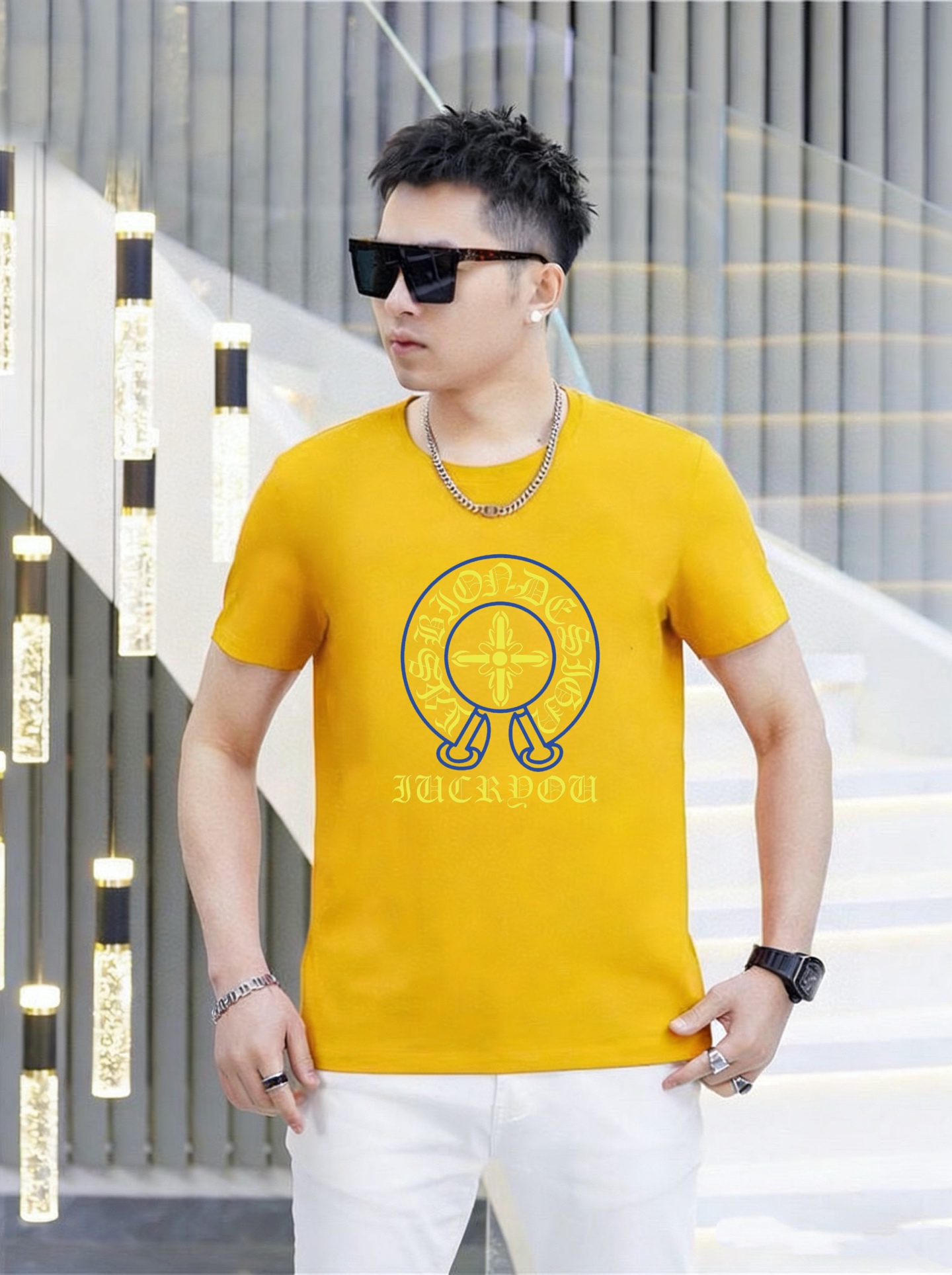 Chrome Hearts 品牌： 克罗心 (胖子福音) 男士休闲短袖T恤 2026春夏新品
