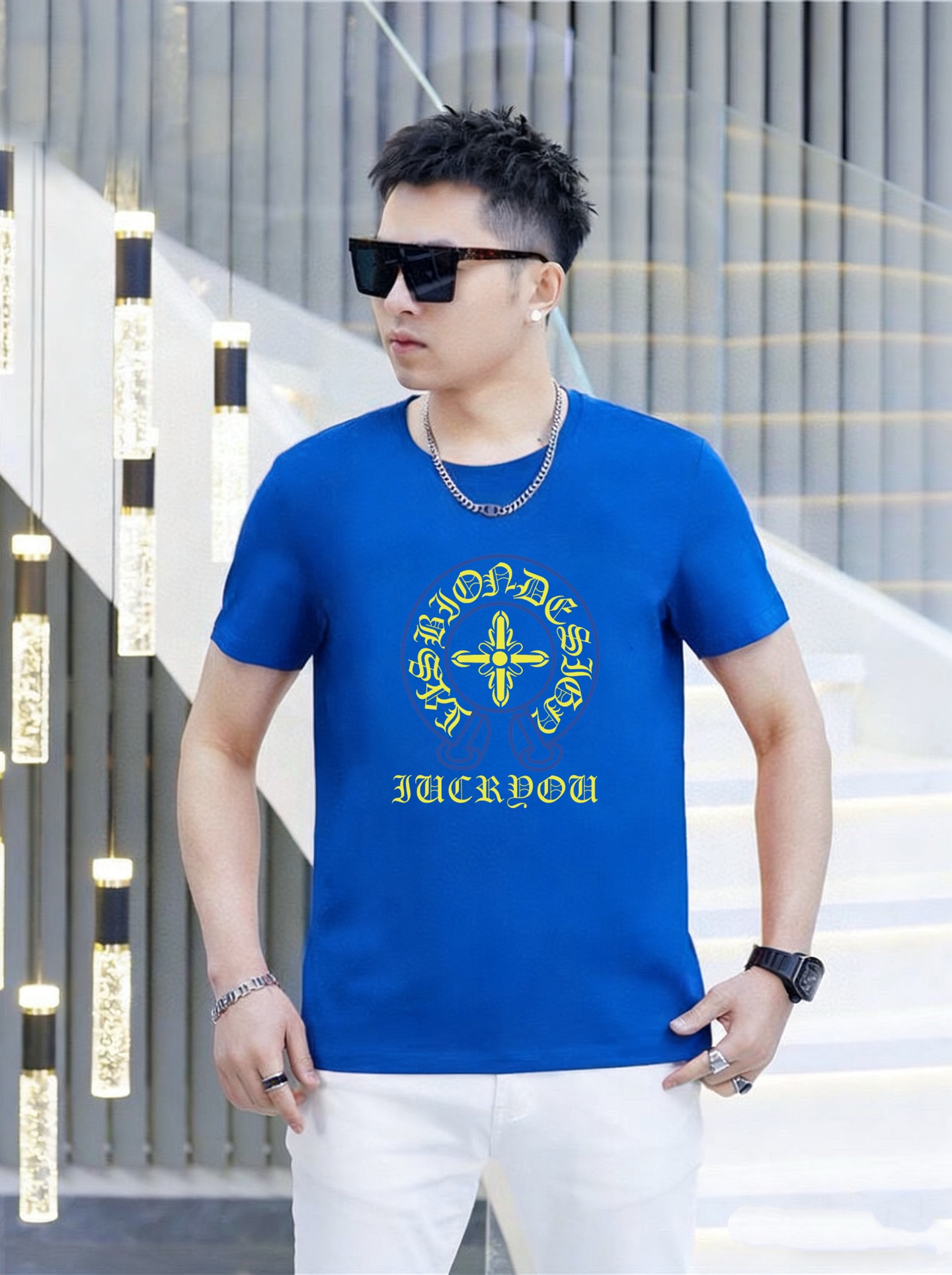 Chrome Hearts 品牌： 克罗心 (胖子福音) 男士休闲短袖T恤 2026春夏新品