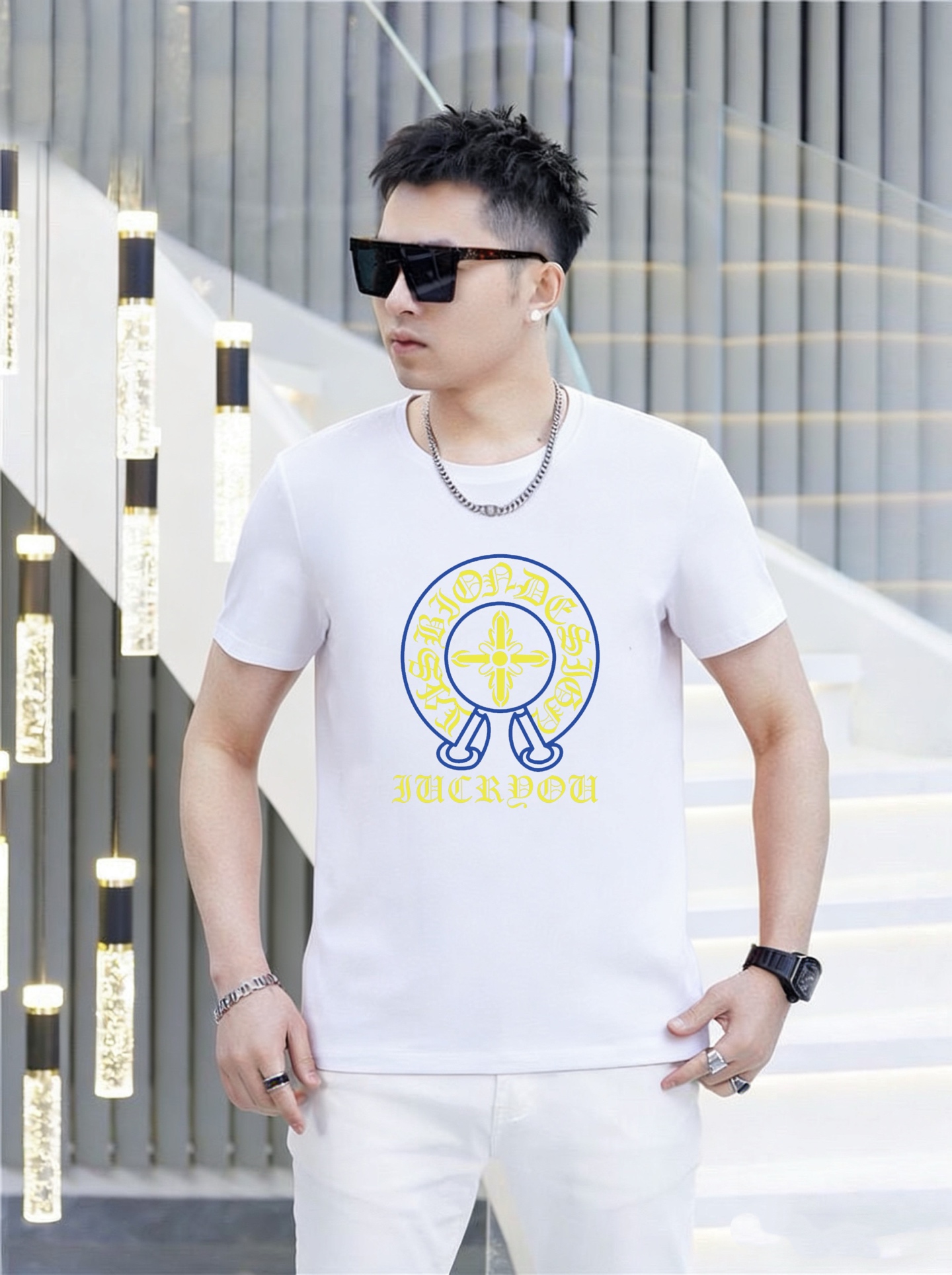 Chrome Hearts 品牌： 克罗心 (胖子福音) 男士休闲短袖T恤 2026春夏新品